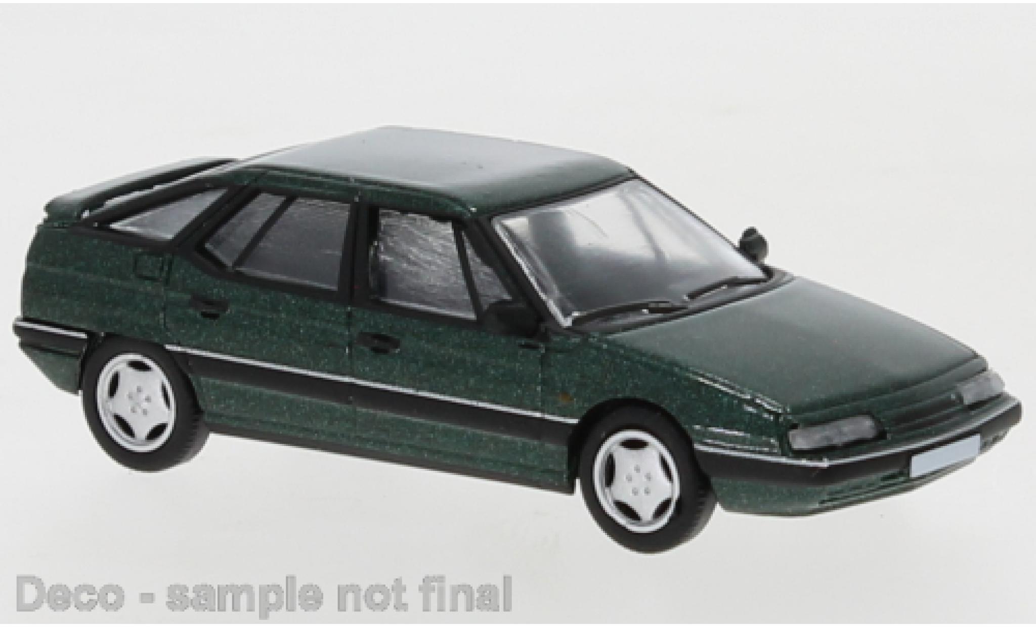 Citroen XM 1/87 PCX87 metallico verde 1989 modellino in miniatura