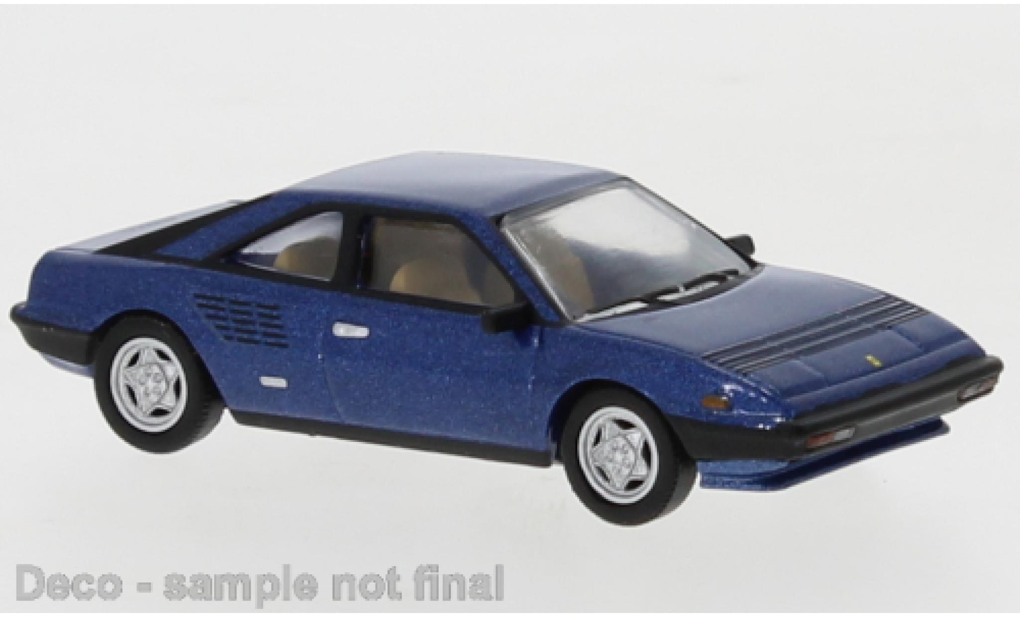 Ferrari Mondial 1/87 PCX87 metallico blu 1980 modellino in miniatura
