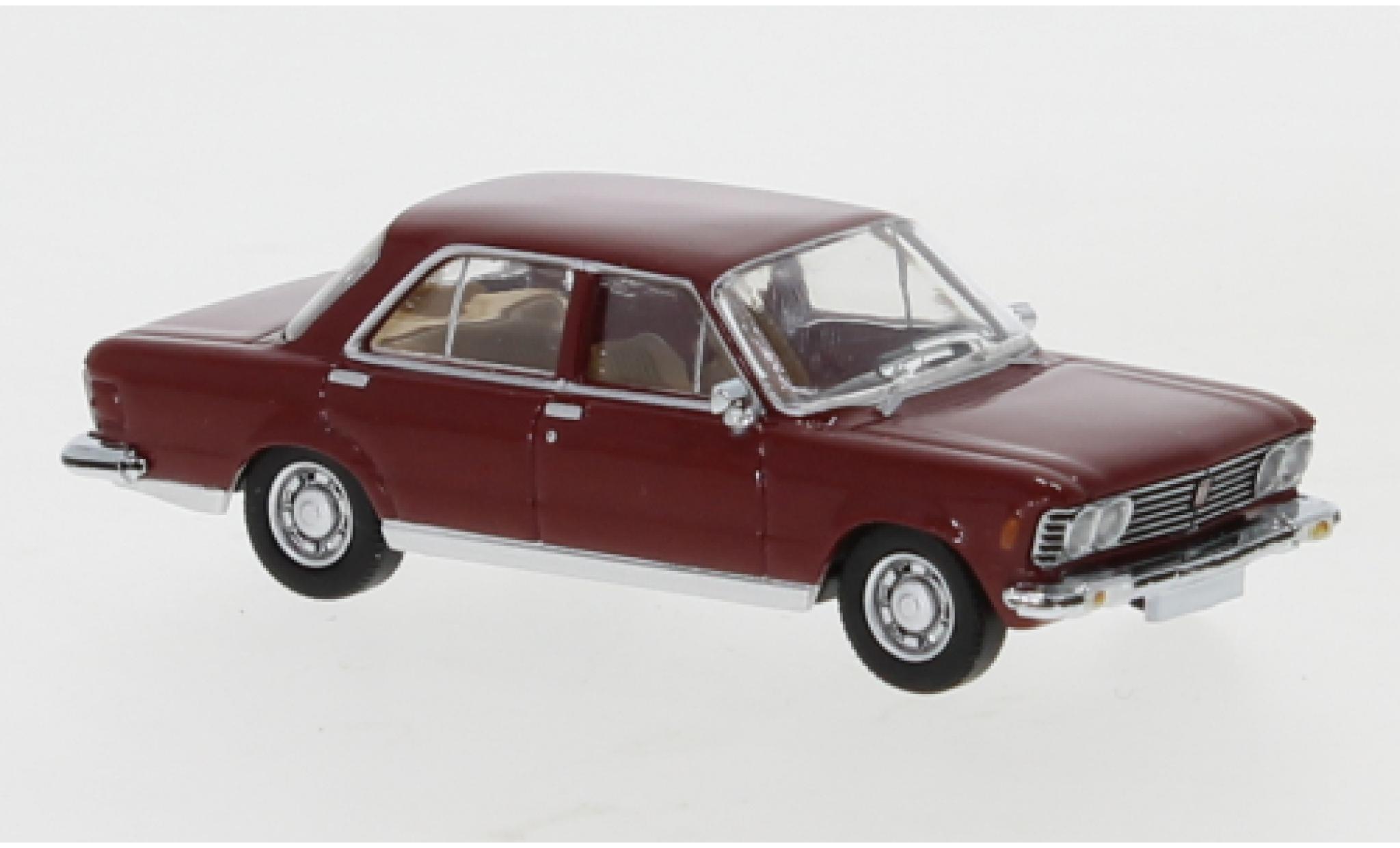 Fiat 130 1/87 PCX87 rosso 1969 modellino in miniatura