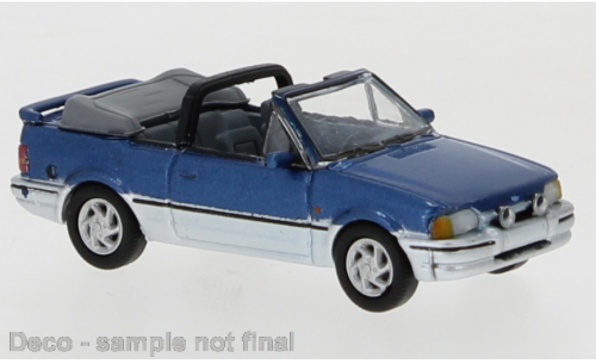 Ford Escort 1/87 PCX87 IV Cabriolet metallico blu/grigio 1986 modellino in miniatura