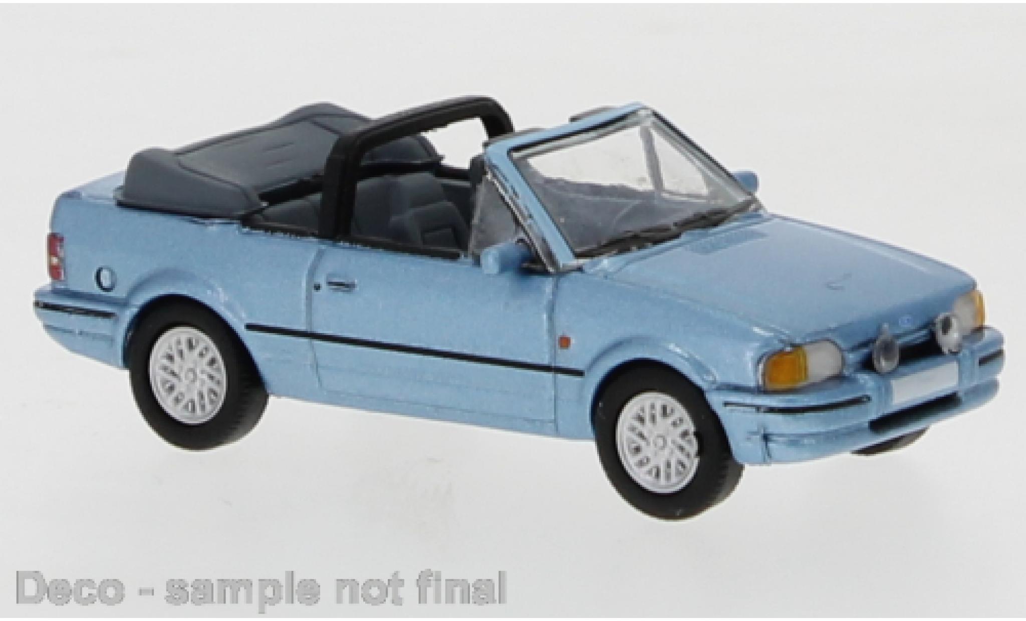 Ford Escort 1/87 PCX87 IV Cabriolet metallico blu 1986 modellino in miniatura