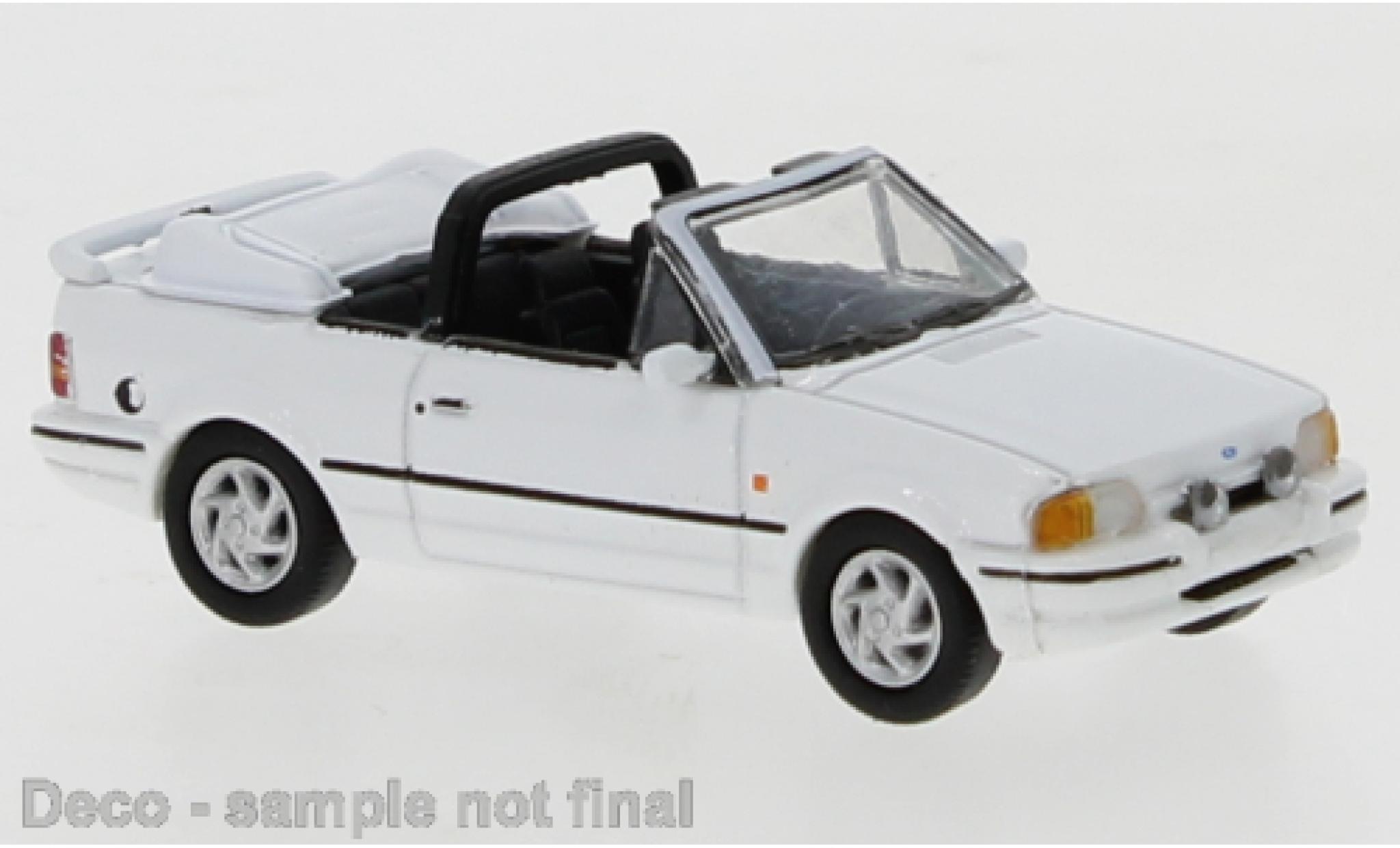 Ford Escort 1/87 PCX87 IV Cabriolet bianco 1986 modellino in miniatura