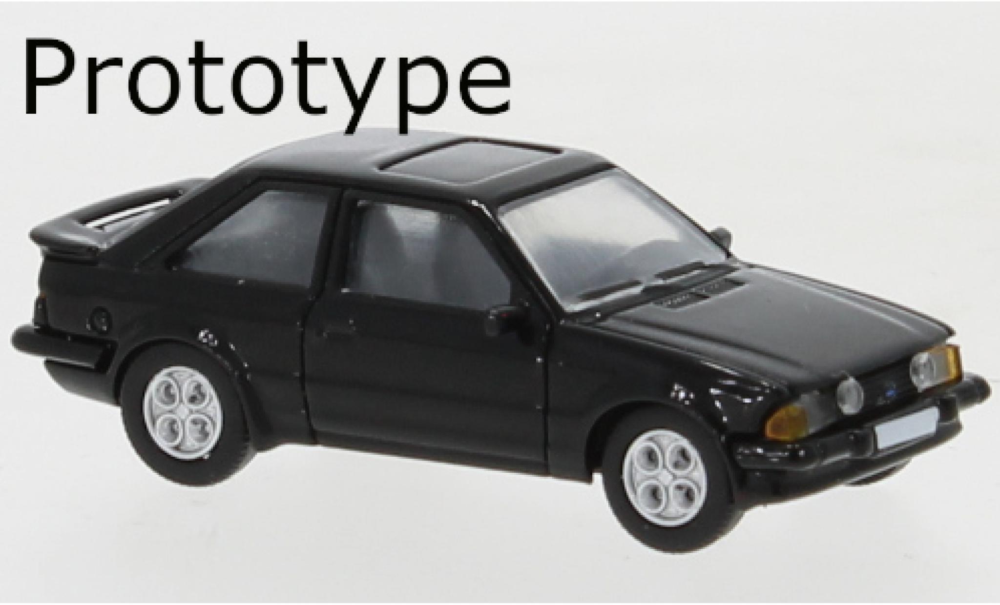 Ford Escort 1/87 PCX87 MK III XR3 nero 1981 modellino in miniatura
