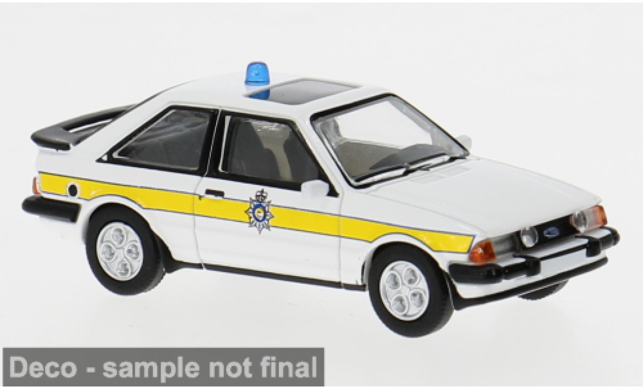 Ford Escort PCX87 MK III XR3i 1982 Police (GB) 1:87 modellino in miniatura