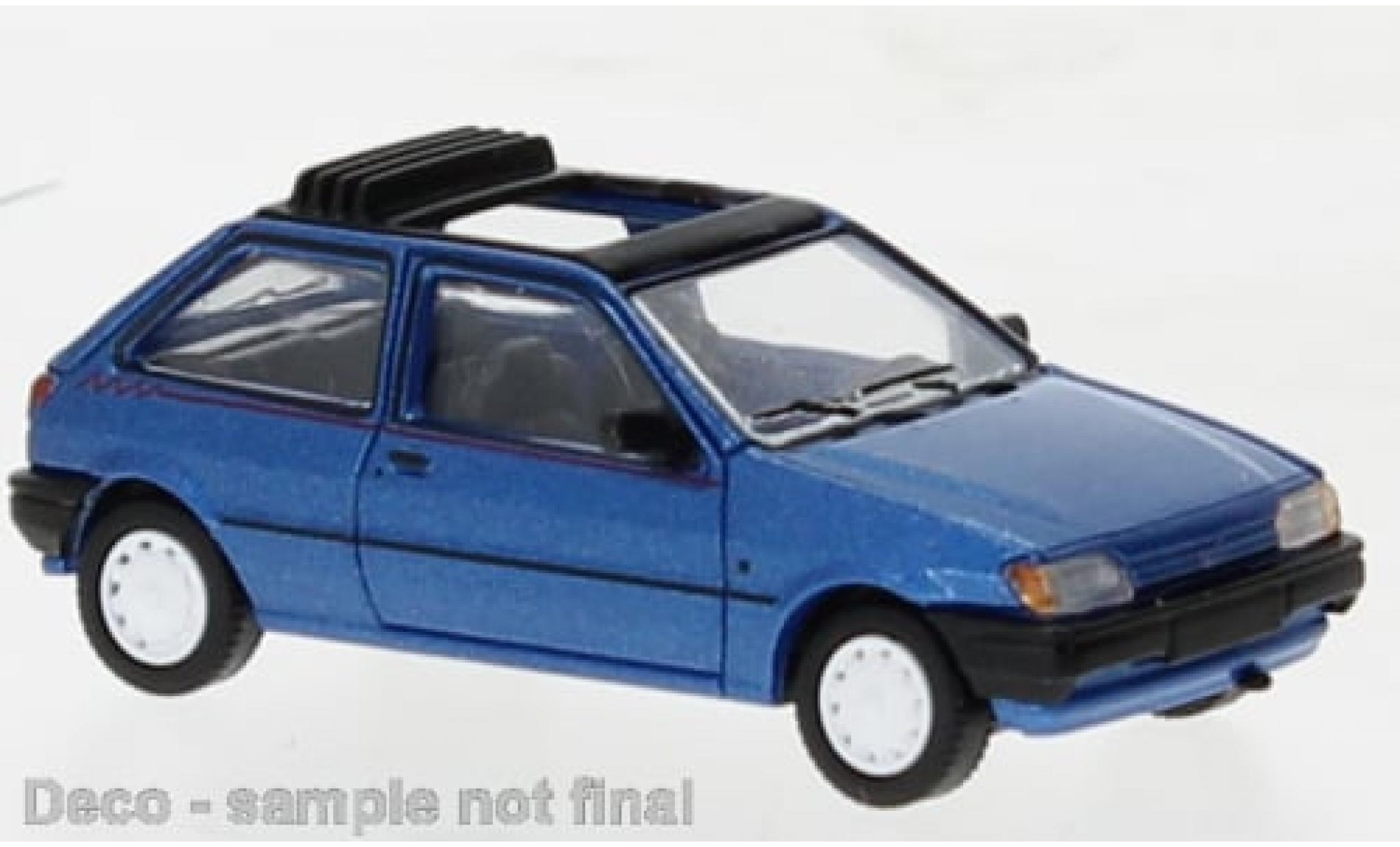 Ford Fiesta 1/87 PCX87 MK III Calypso metallise blau 1989 1:87 modellino in miniatura