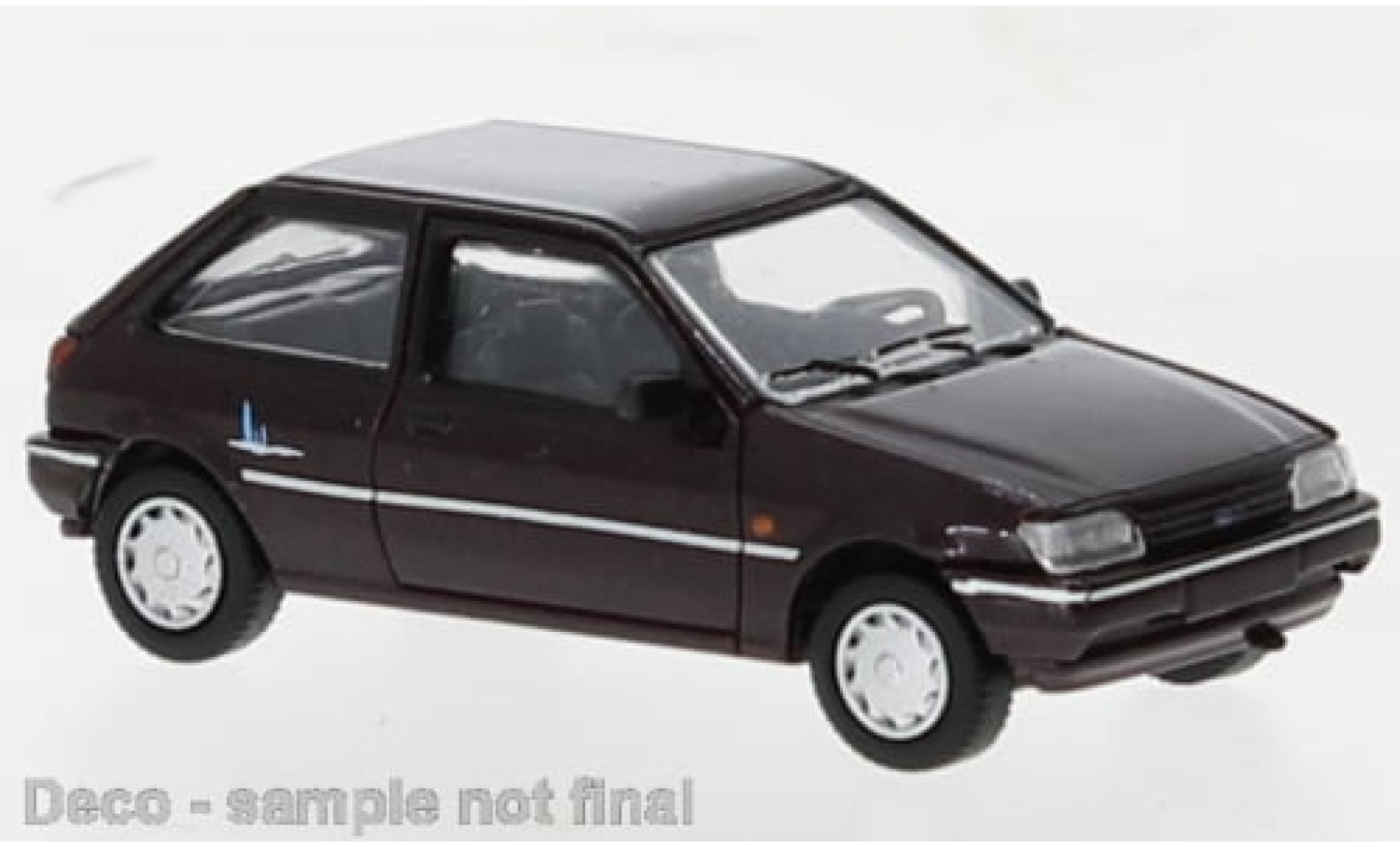 Ford Fiesta 1/87 PCX87 MK III Chianti metallise violett 1993 1:87 modellino in miniatura