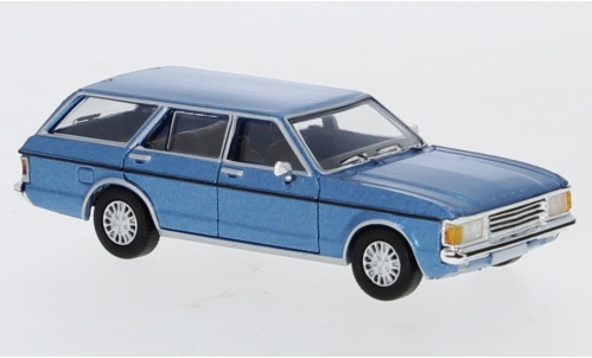 Ford Granada 1/87 PCX87 MK I Turnier metallico blu 1974 modellino in miniatura