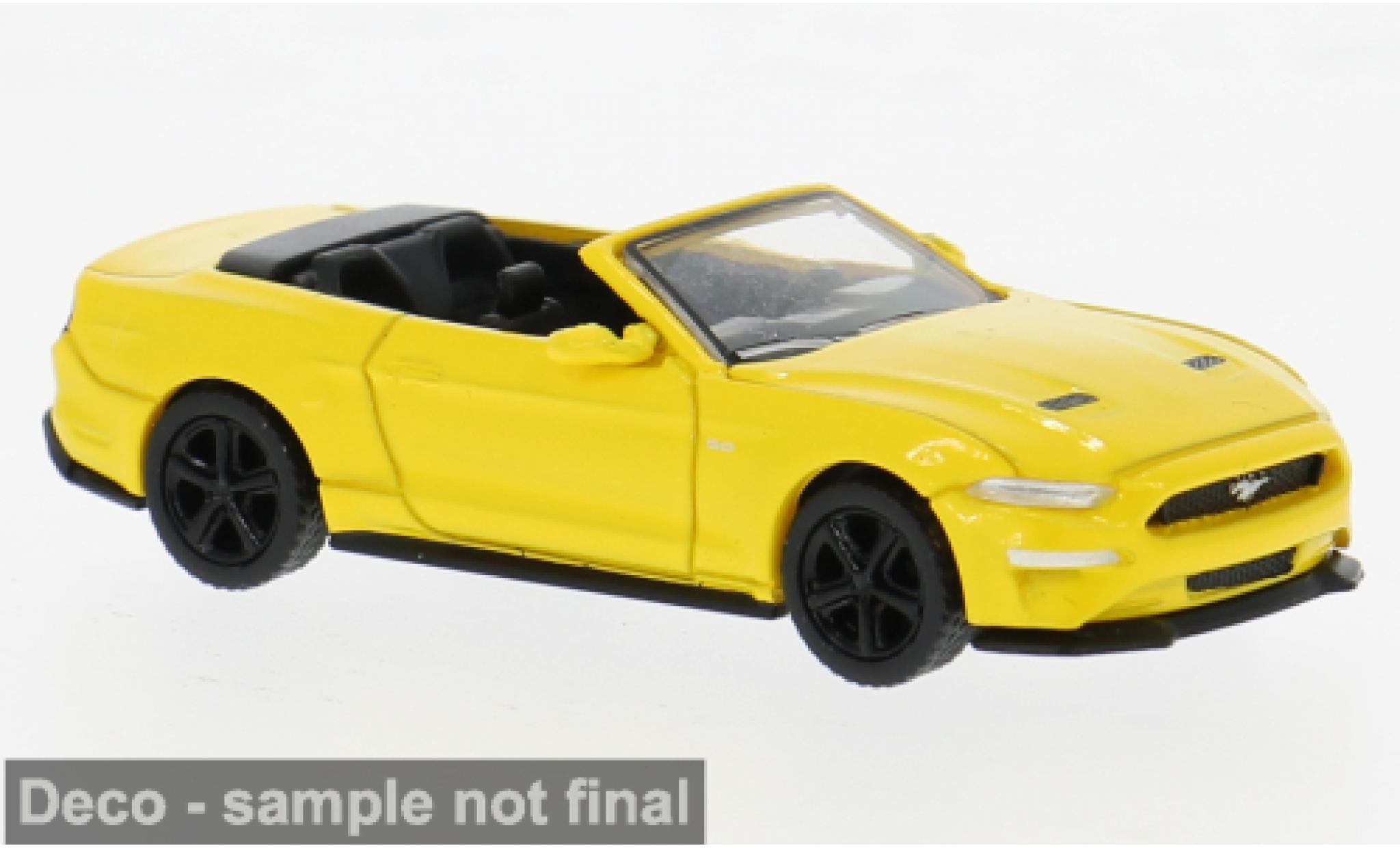 Ford Mustang 1/87 PCX87 VI Cabriolet gelb 2020 1:87 modellino in miniatura