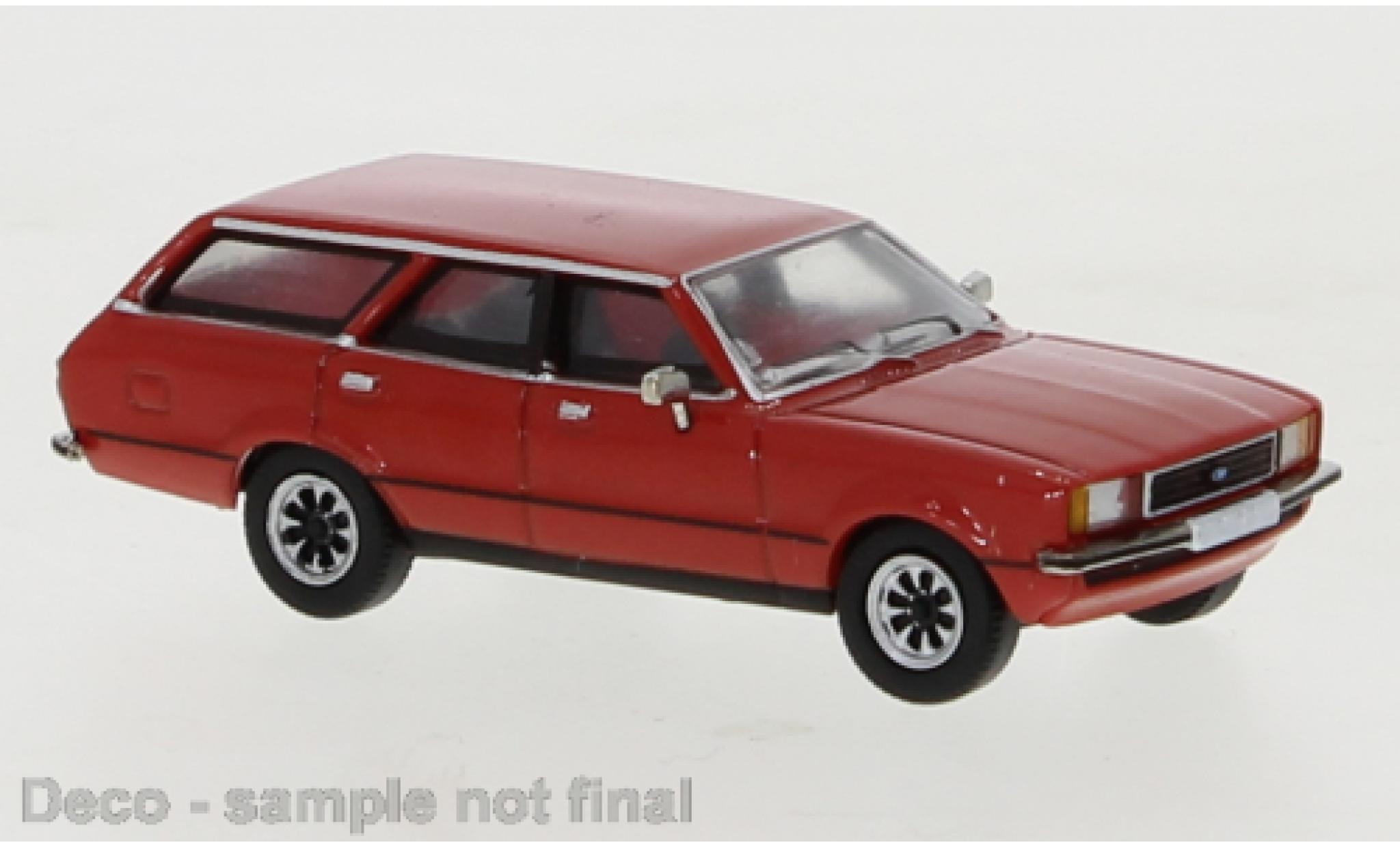 Ford Taunus 1/87 PCX87 TC 2 Turnier rosso 1976 modellino in miniatura
