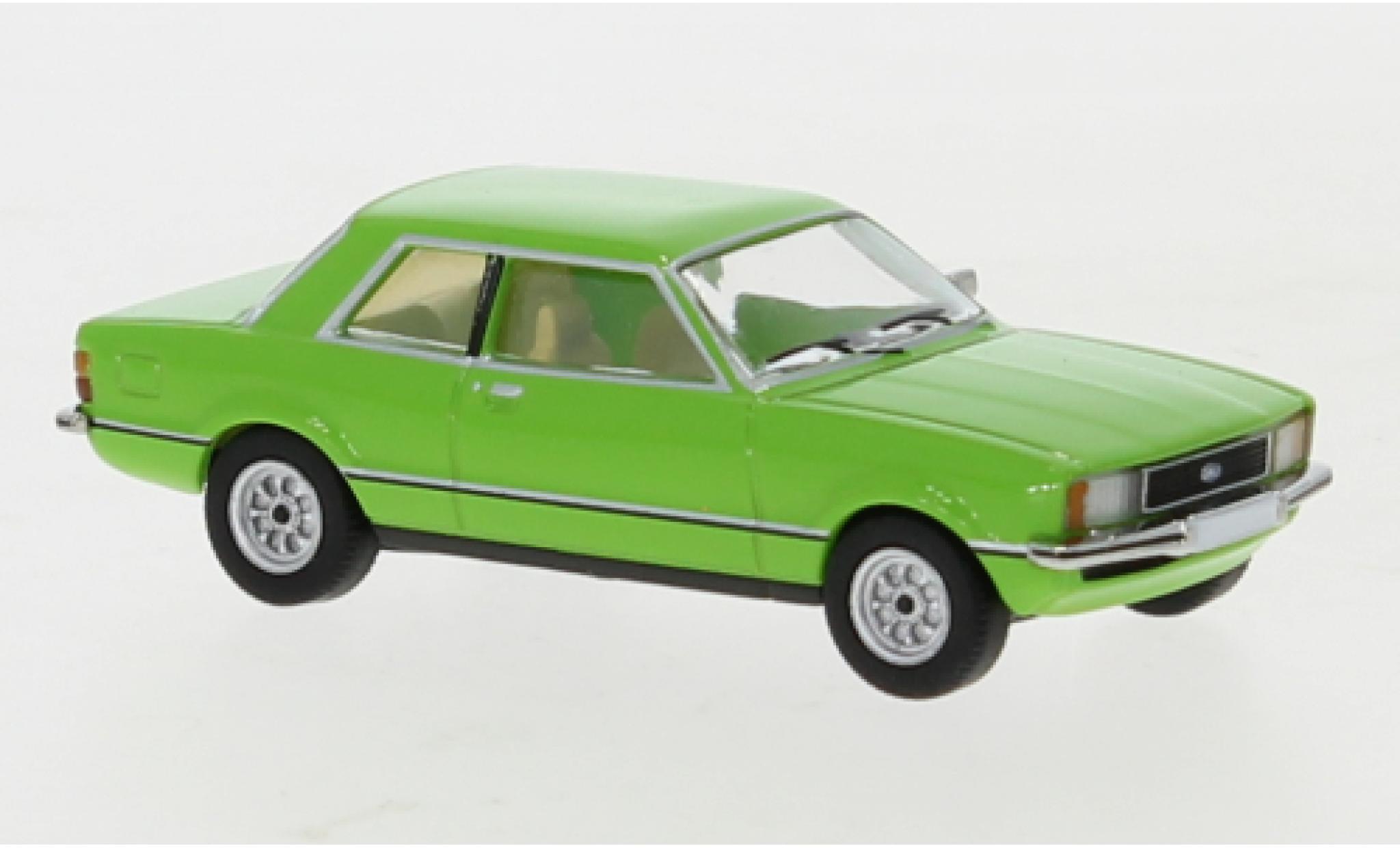 Ford Taunus 1/87 PCX87 TC2 verde 1976 modellino in miniatura