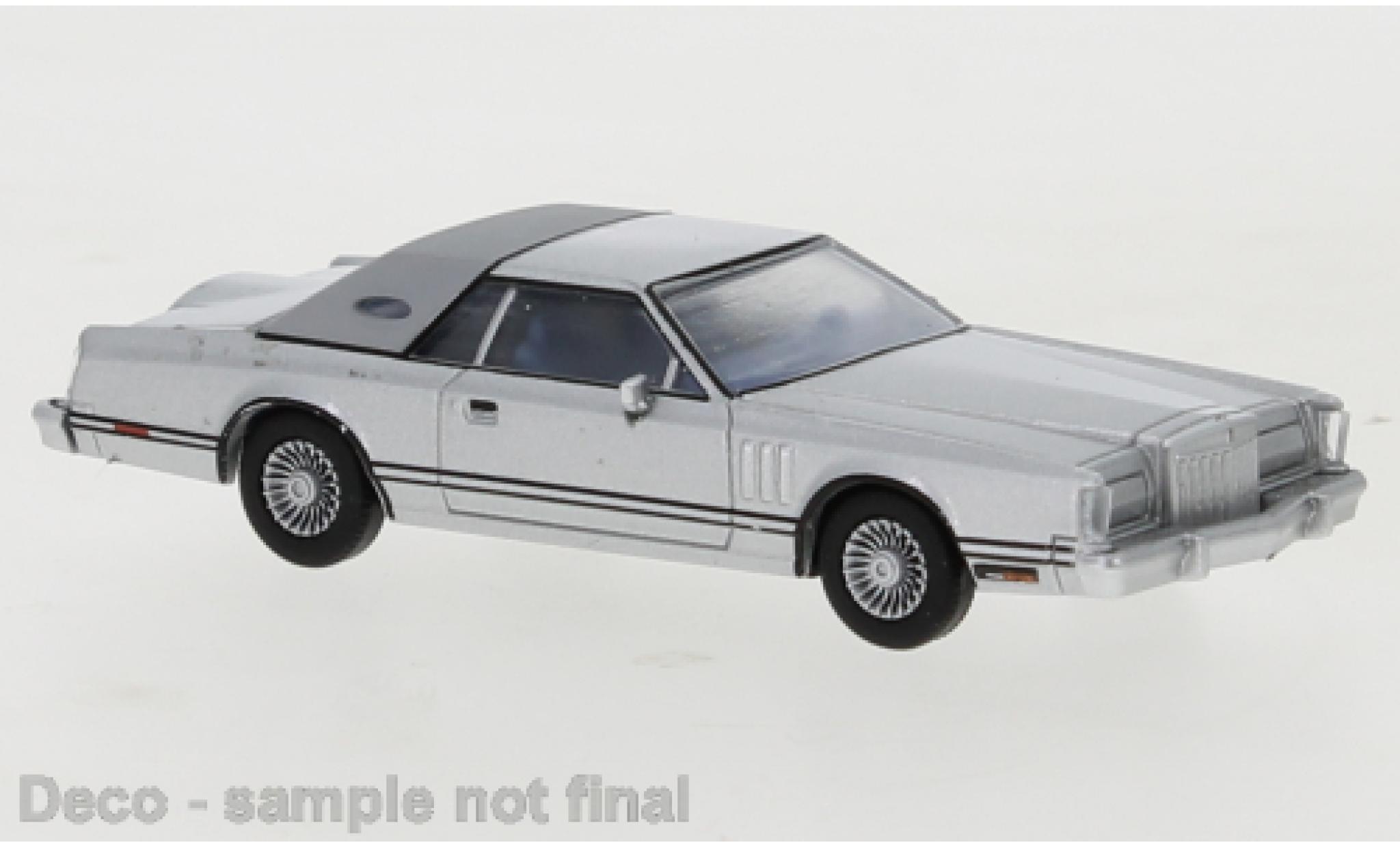 Lincoln Continental 1/87 PCX87 Mark V grigio/matt-grigio 1977 Exklusiv für Model Car World modellino in miniatura