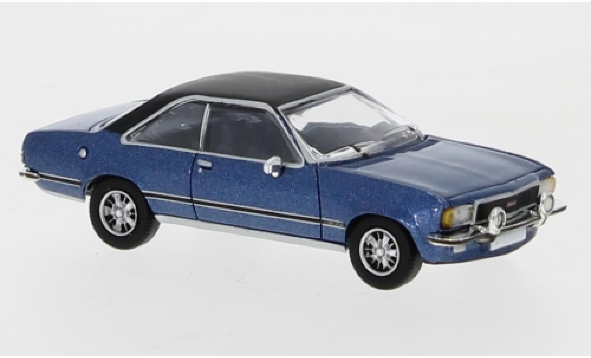 Opel Commodore 1/87 PCX87 B Coupe metallico blu/matt-nero 1972 modellino in miniatura