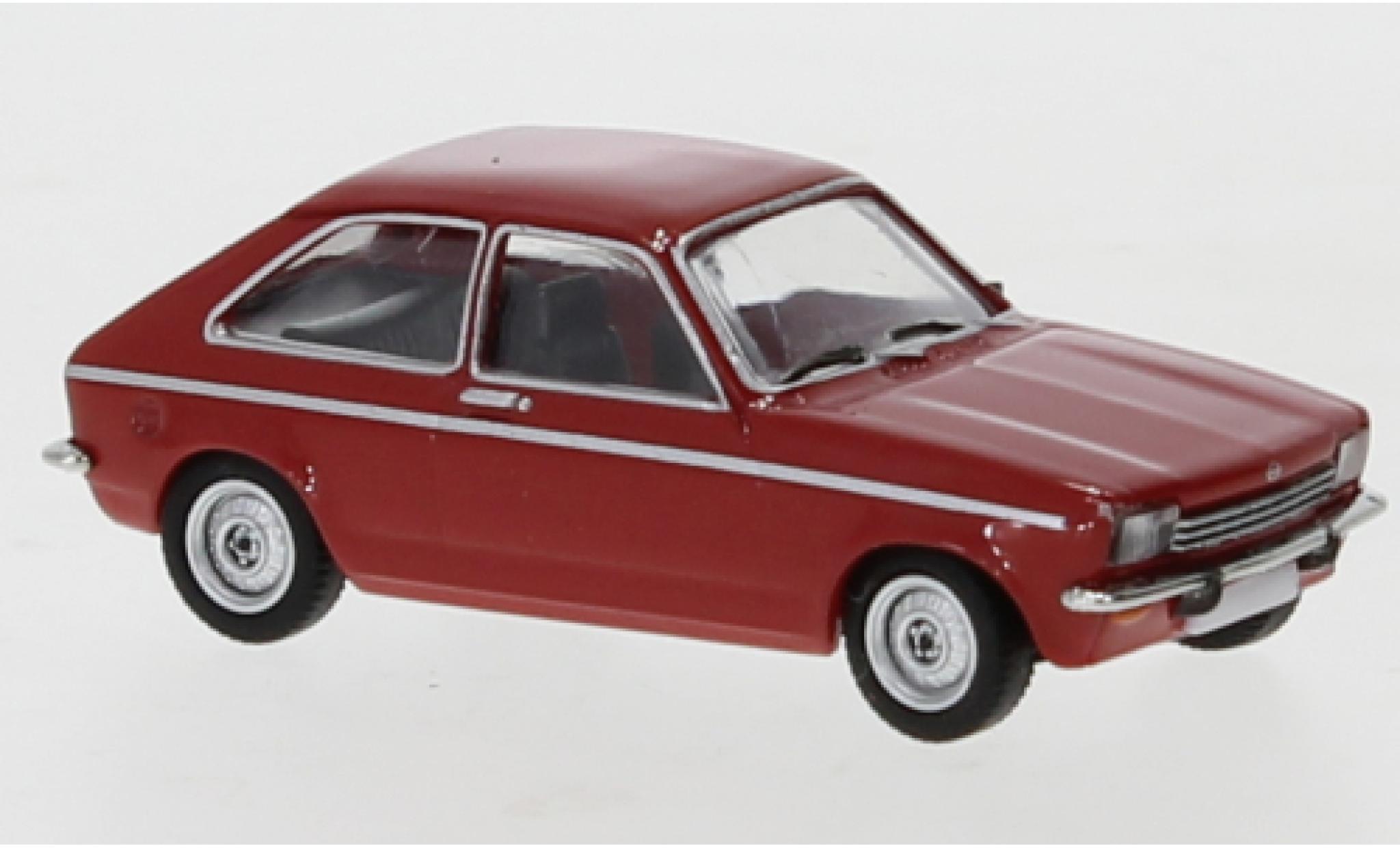 Opel Kadett 1/87 PCX87 C City rosso 1975 modellino in miniatura