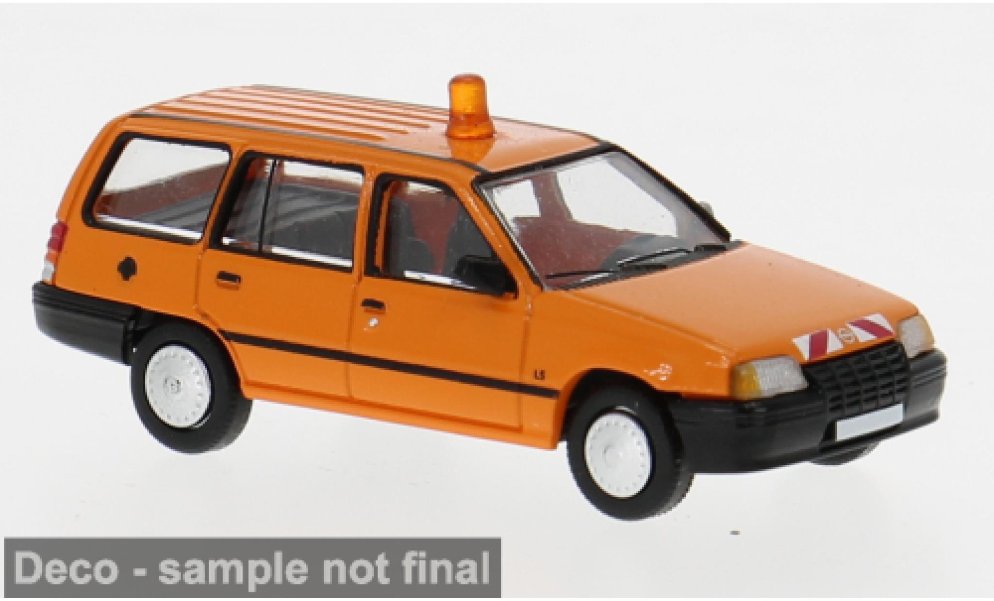 Opel Kadett PCX87 E Caravan orange 1985 Kommunal 1:87 modellino in miniatura