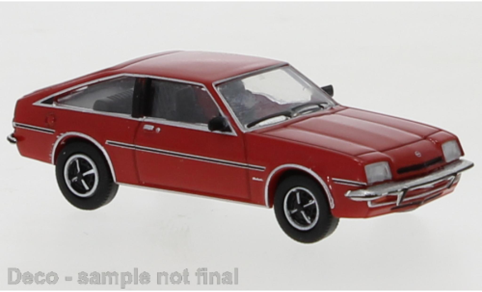 Opel Manta 1/87 PCX87 B CC rosso 1978 modellino in miniatura