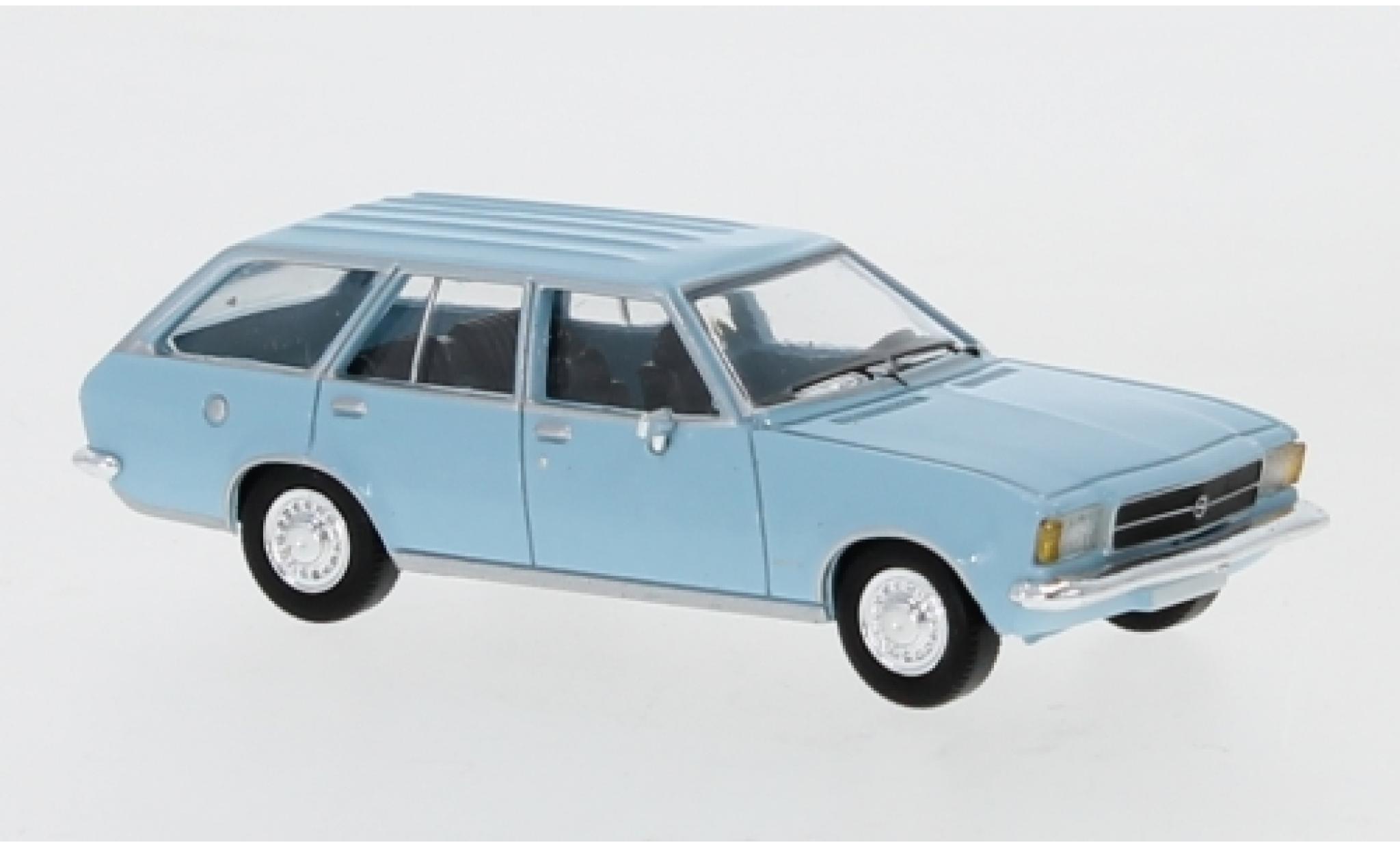 Opel Rekord 1/87 PCX87 D Caravan blu 1972 modellino in miniatura
