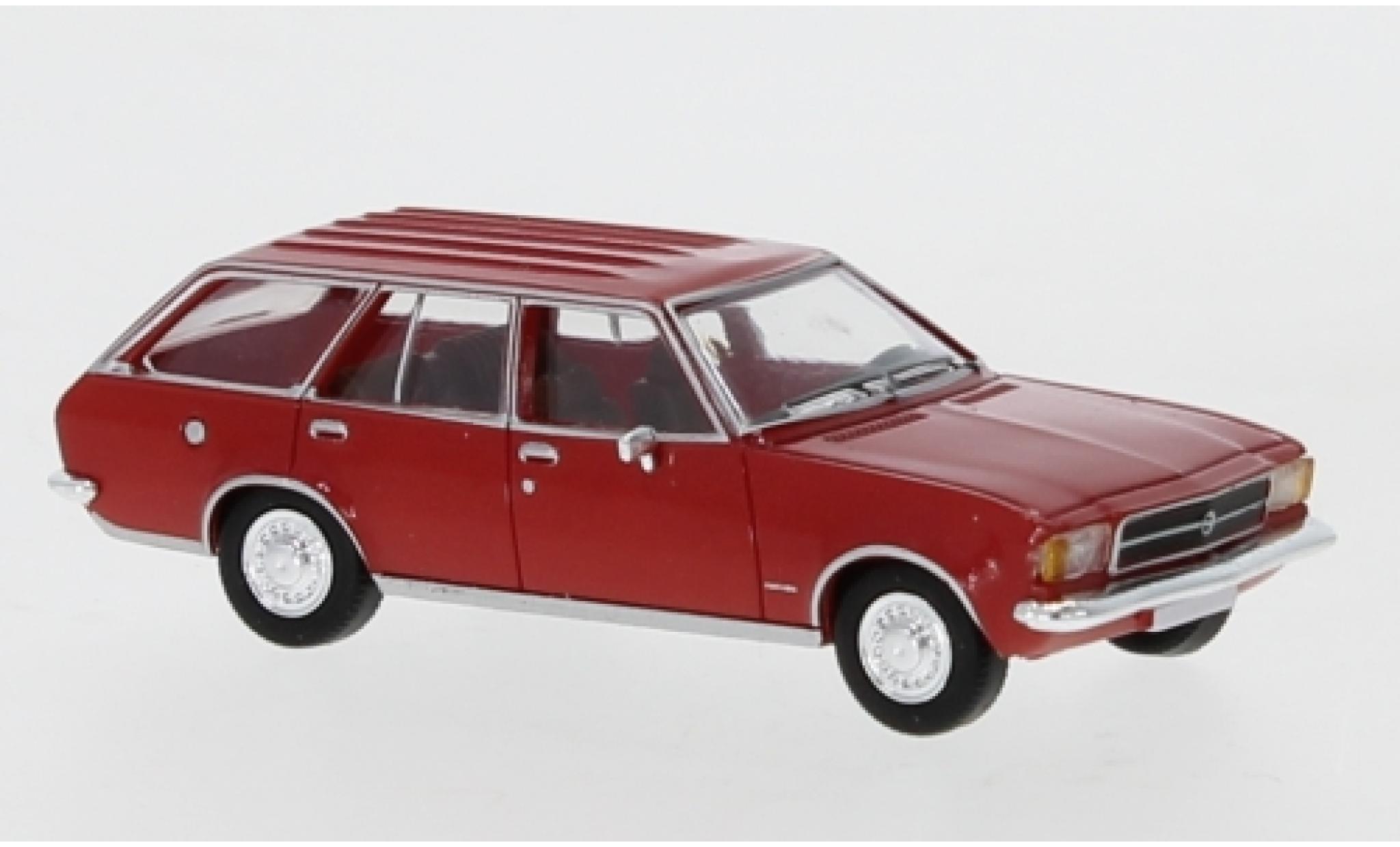 Opel Rekord 1/87 PCX87 D Caravan rosso 1972 modellino in miniatura