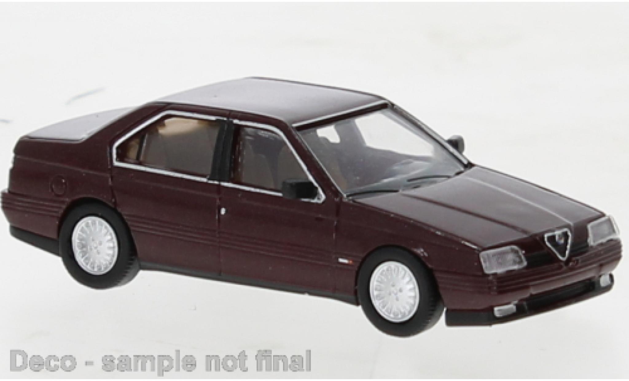 Alfa Romeo 164 1/87 PCX87 metallise rosso foncé 1987 modellino in miniatura