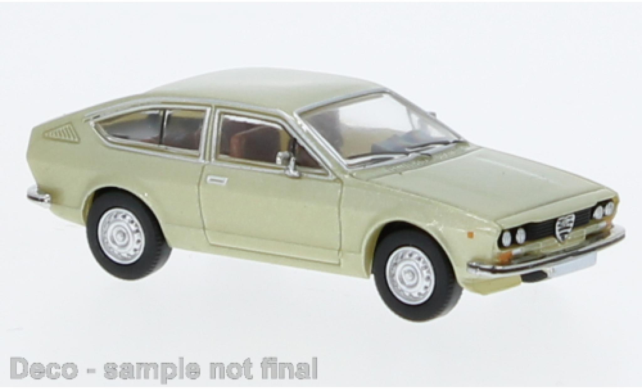 Alfa Romeo Alfetta 1/87 PCX87 GT metallise la chaux 1974 modellino in miniatura
