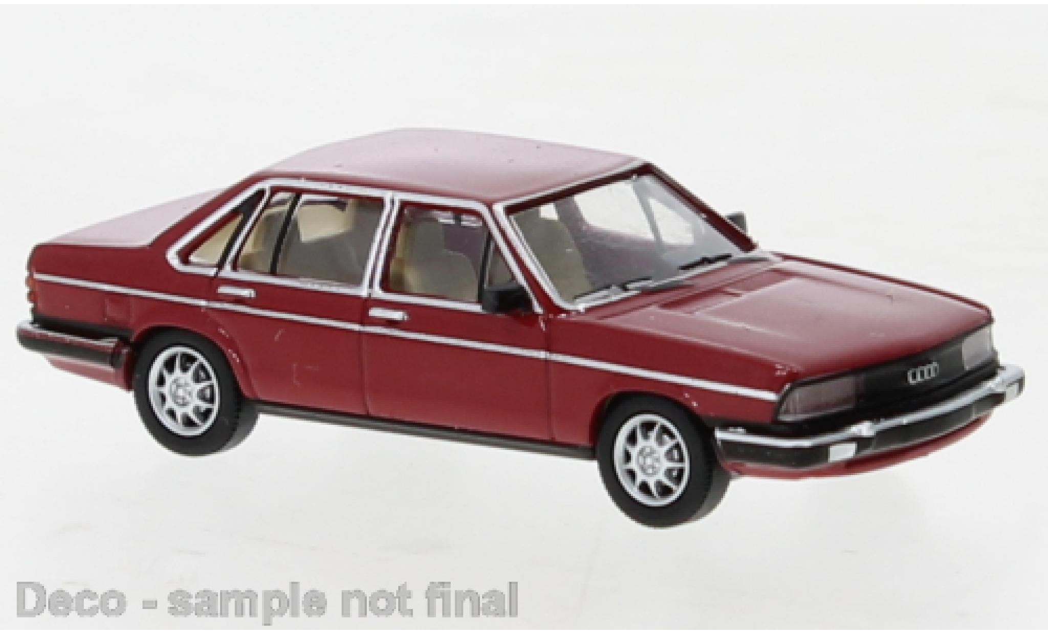 Audi 100 1/87 PCX87 (C2) rosso foncé 1979 modellino in miniatura