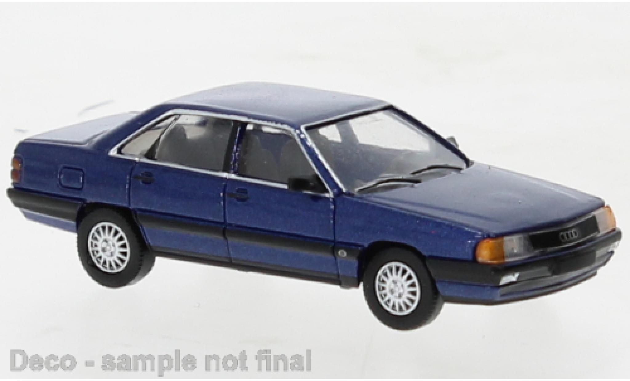 Audi 100 1/87 PCX87 (C3) metallise blu foncé 1982 modellino in miniatura