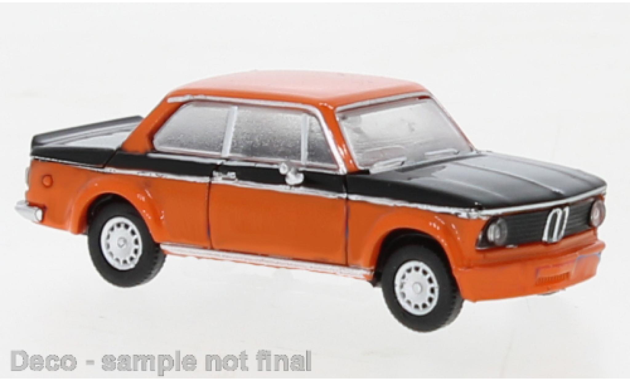 Bmw 2002 1/87 PCX87 turbo orange/matte-nero 1973 modellino in miniatura