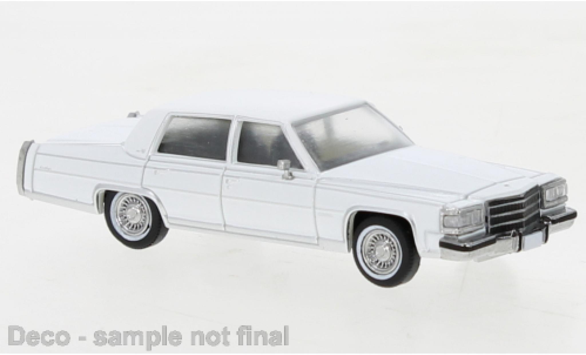 Cadillac Fleetwood 1/87 PCX87 Brougham bianco 1982 modellino in miniatura