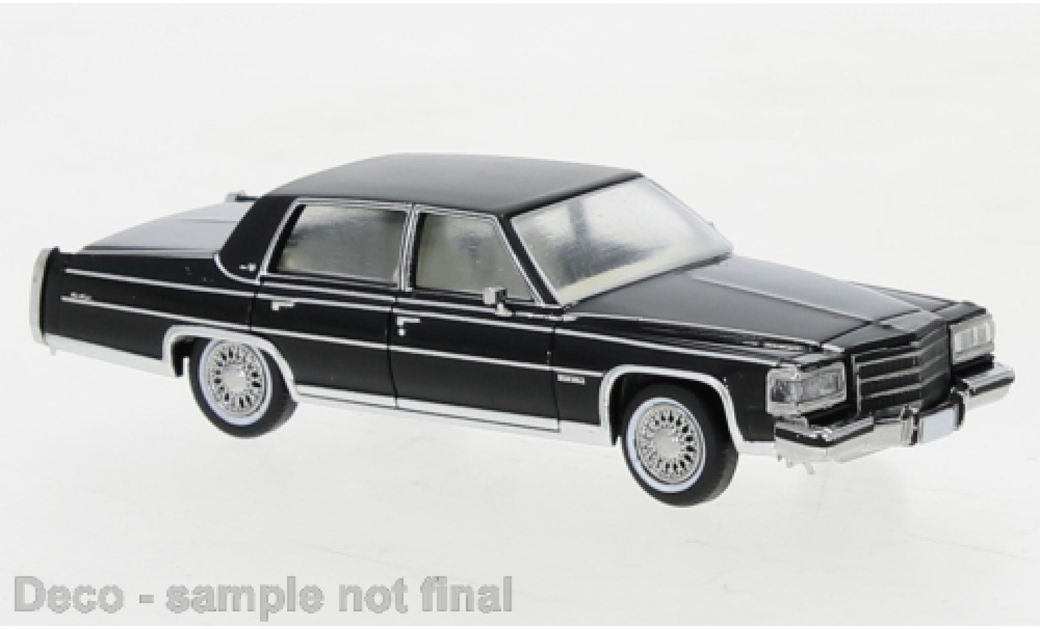 Cadillac Fleetwood 1/87 PCX87 Brougham nero 1982 modellino in miniatura