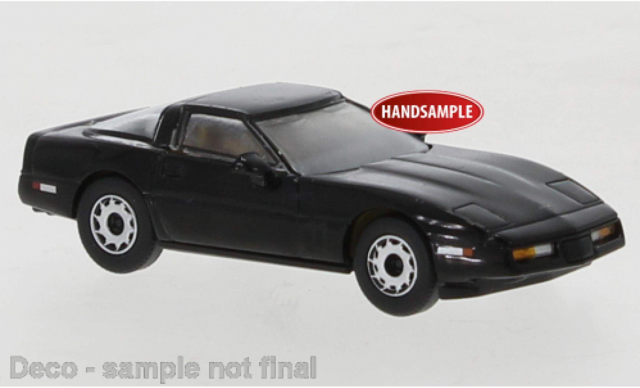 Chevrolet Corvette 1/87 PCX87 C4 nero 1984 modellino in miniatura