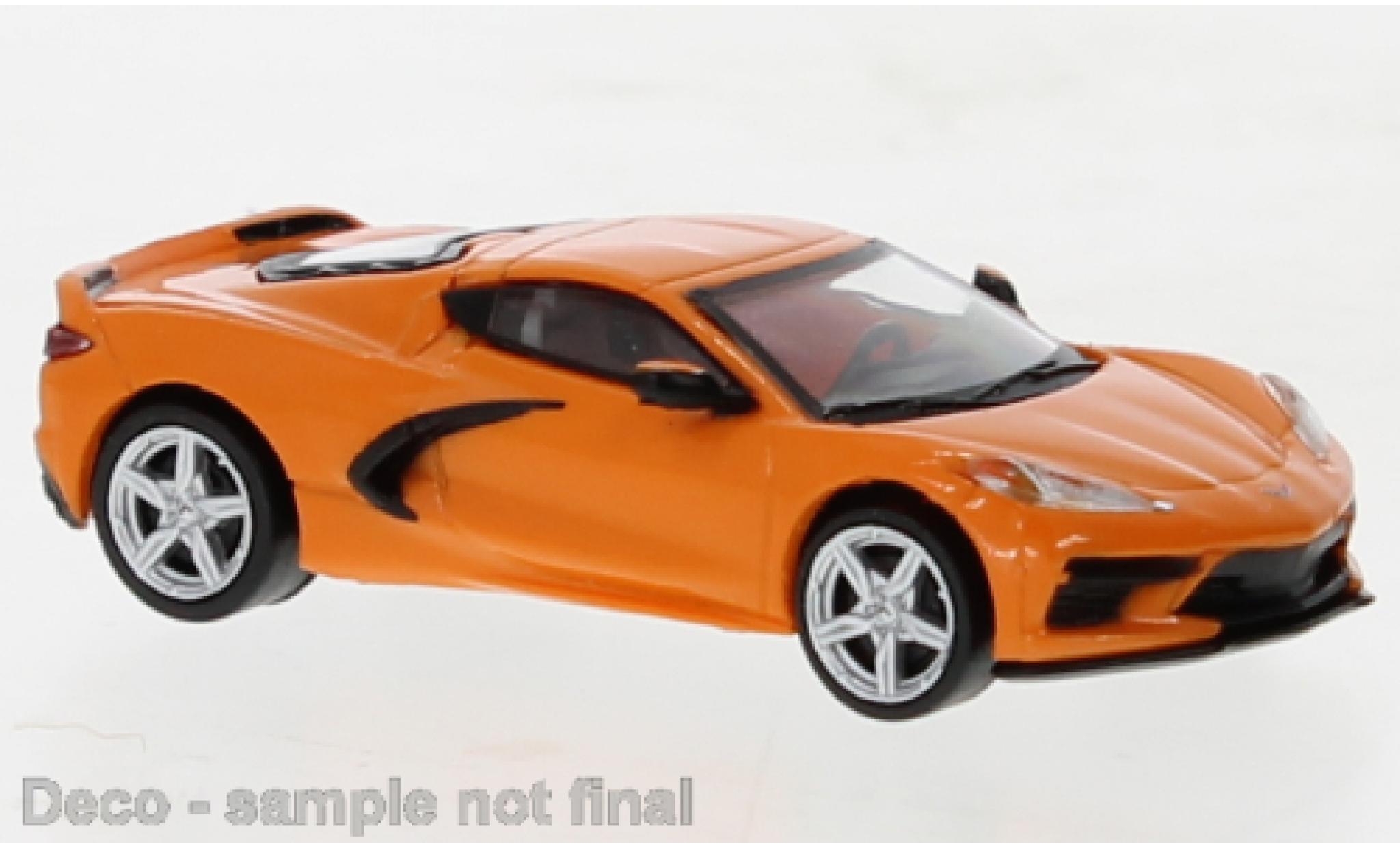 Chevrolet Corvette 1/87 PCX87 C8 orange 2020 modellino in miniatura