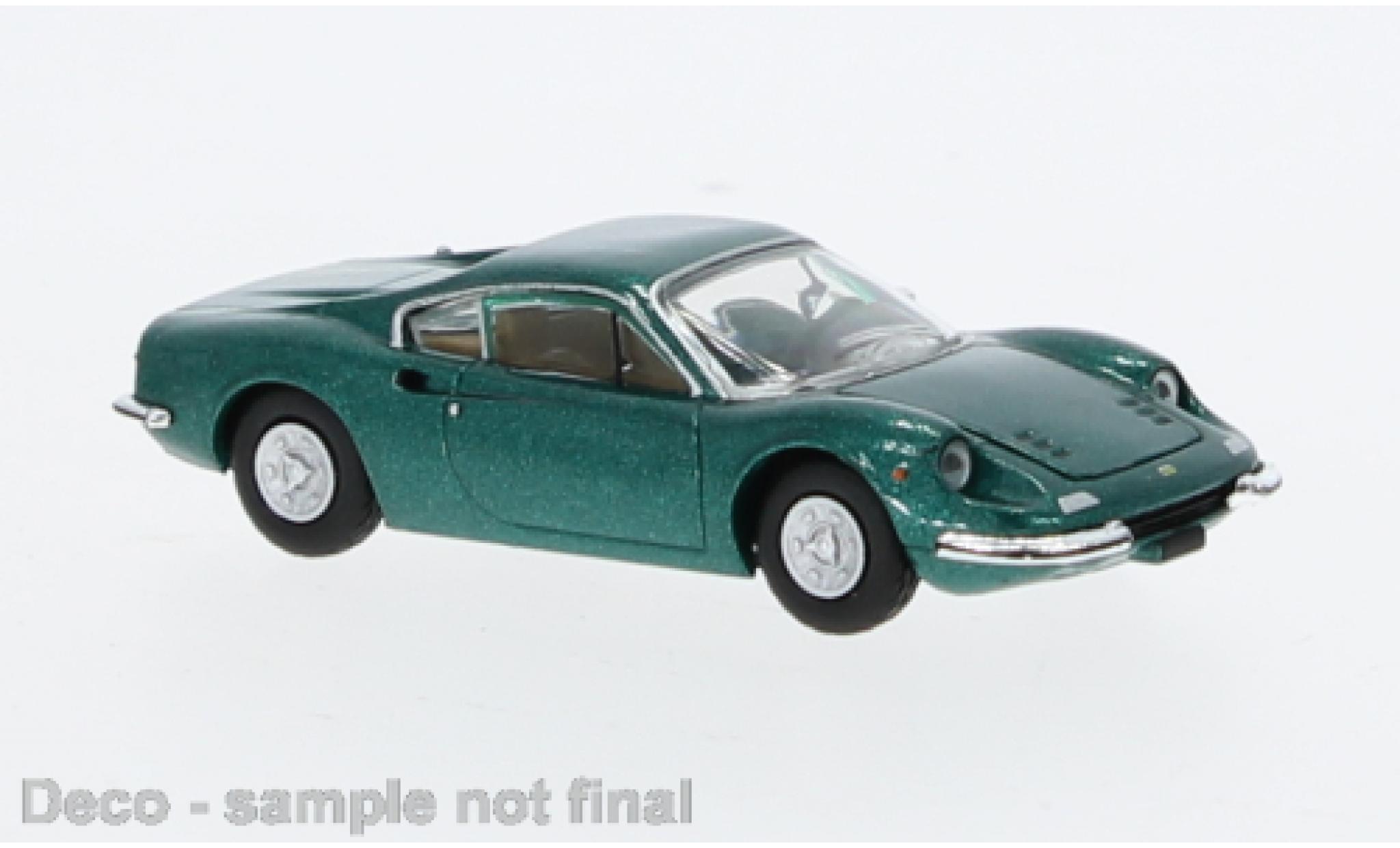 Ferrari Dino 1/87 PCX87 246 GT metallise verde 1969 modellino in miniatura