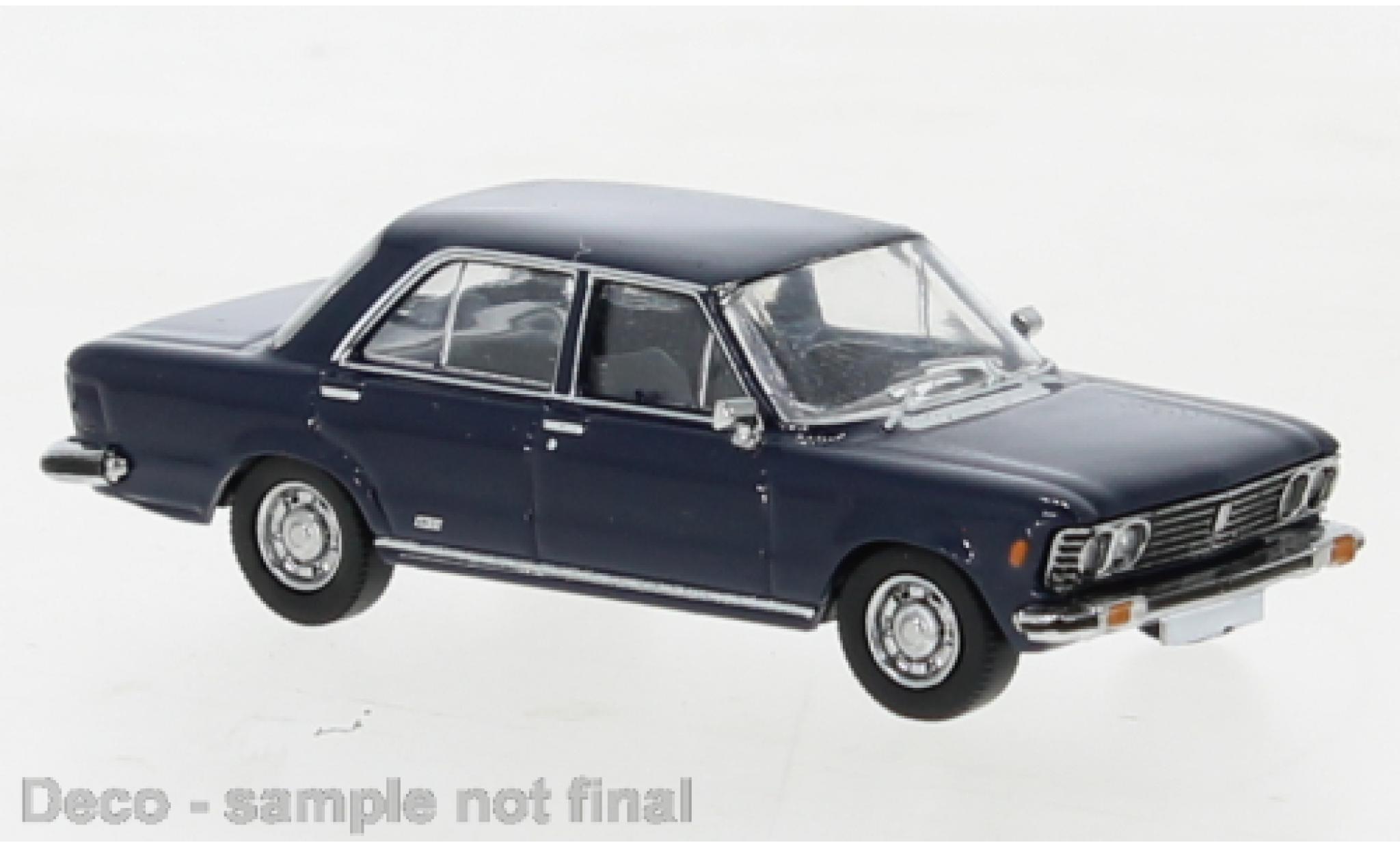 Fiat 130 1/87 PCX87 blu 1969 modellino in miniatura