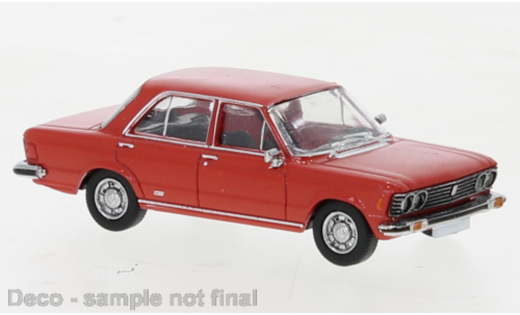 Fiat 130 1/87 PCX87 rosso 1969 modellino in miniatura