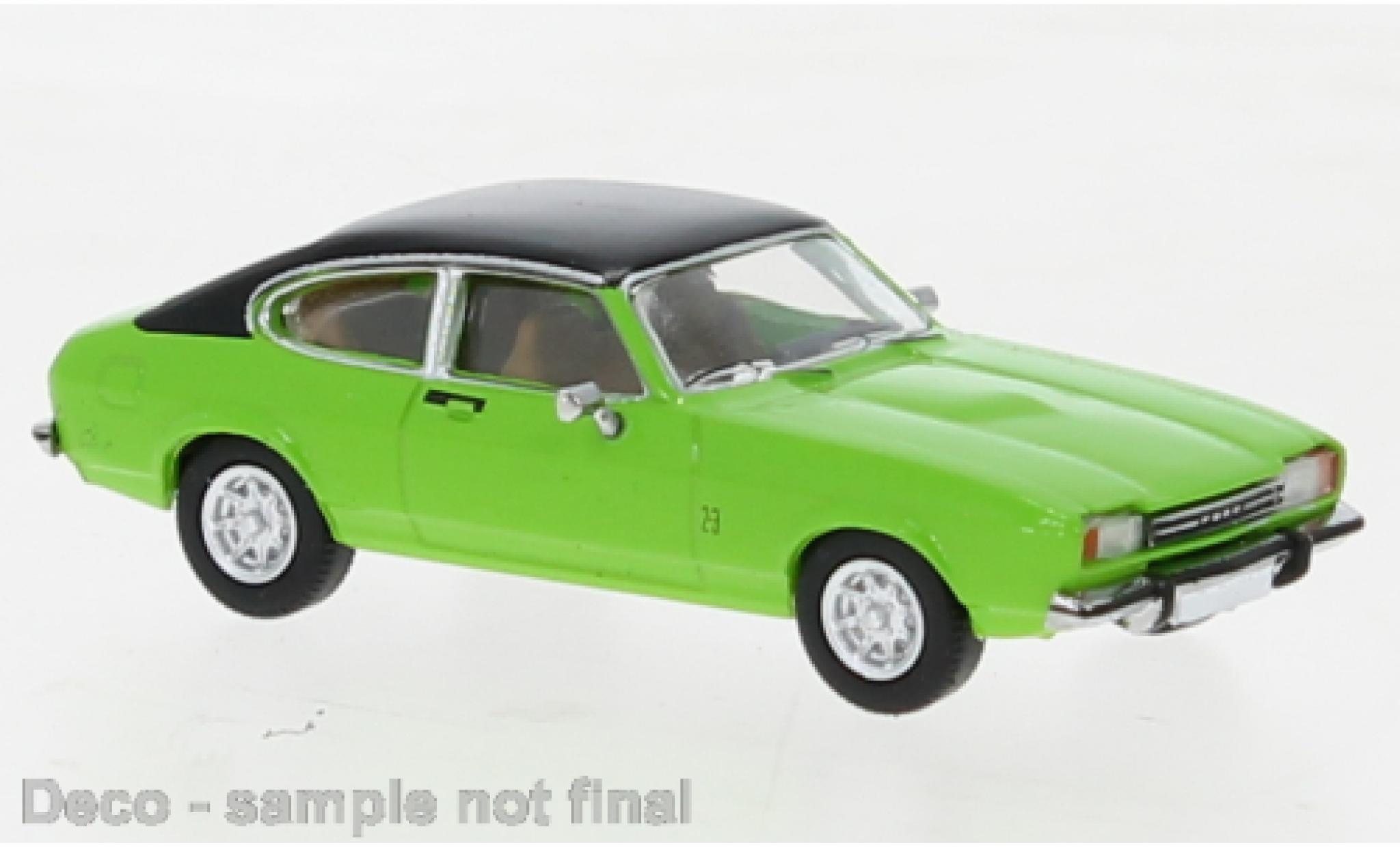 Ford Capri 1/87 PCX87 MK II la chaux/matte-nero 1974 modellino in miniatura