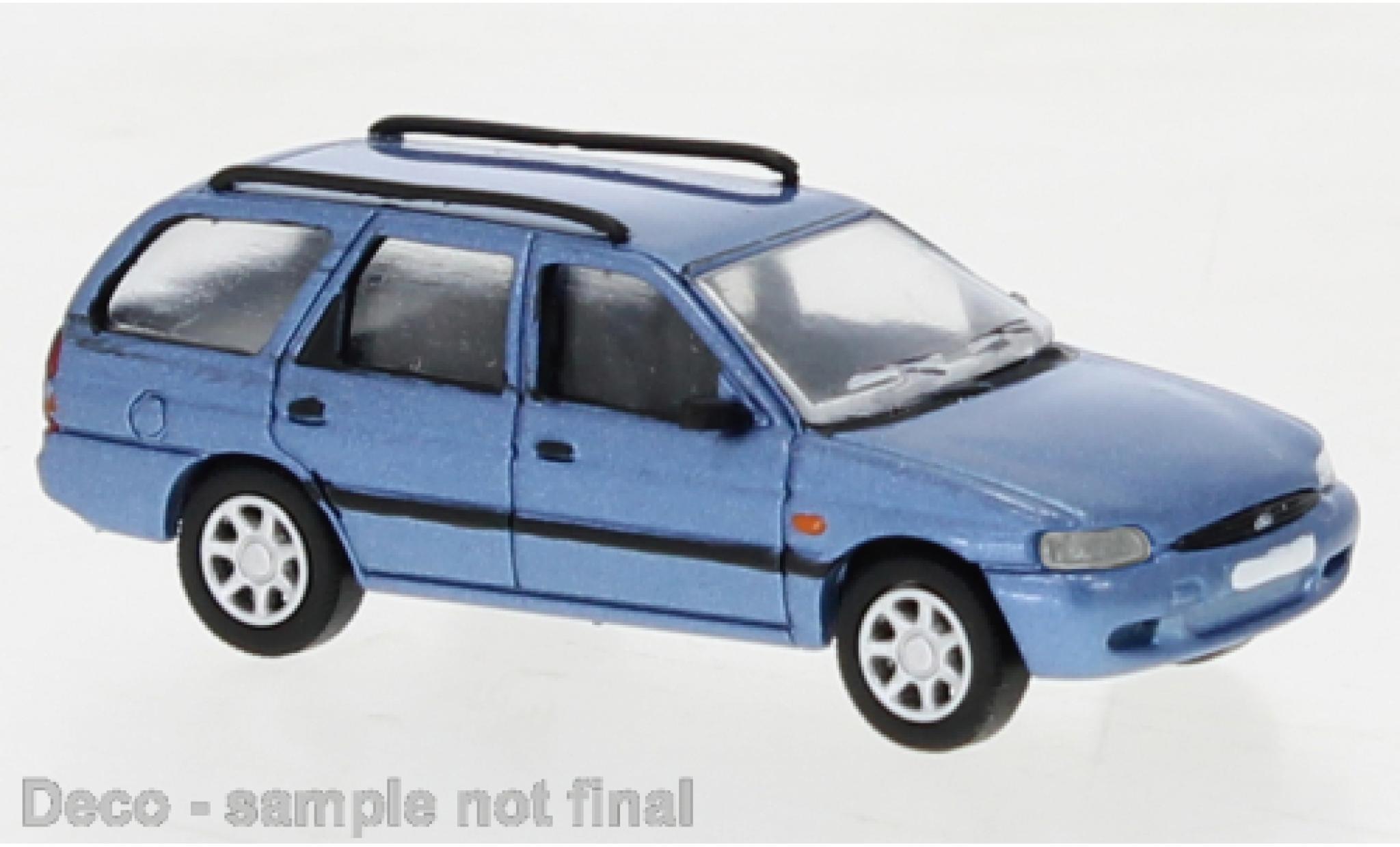 Ford Escort 1/87 PCX87 MK VII Turnier metallise blu 1995 modellino in miniatura