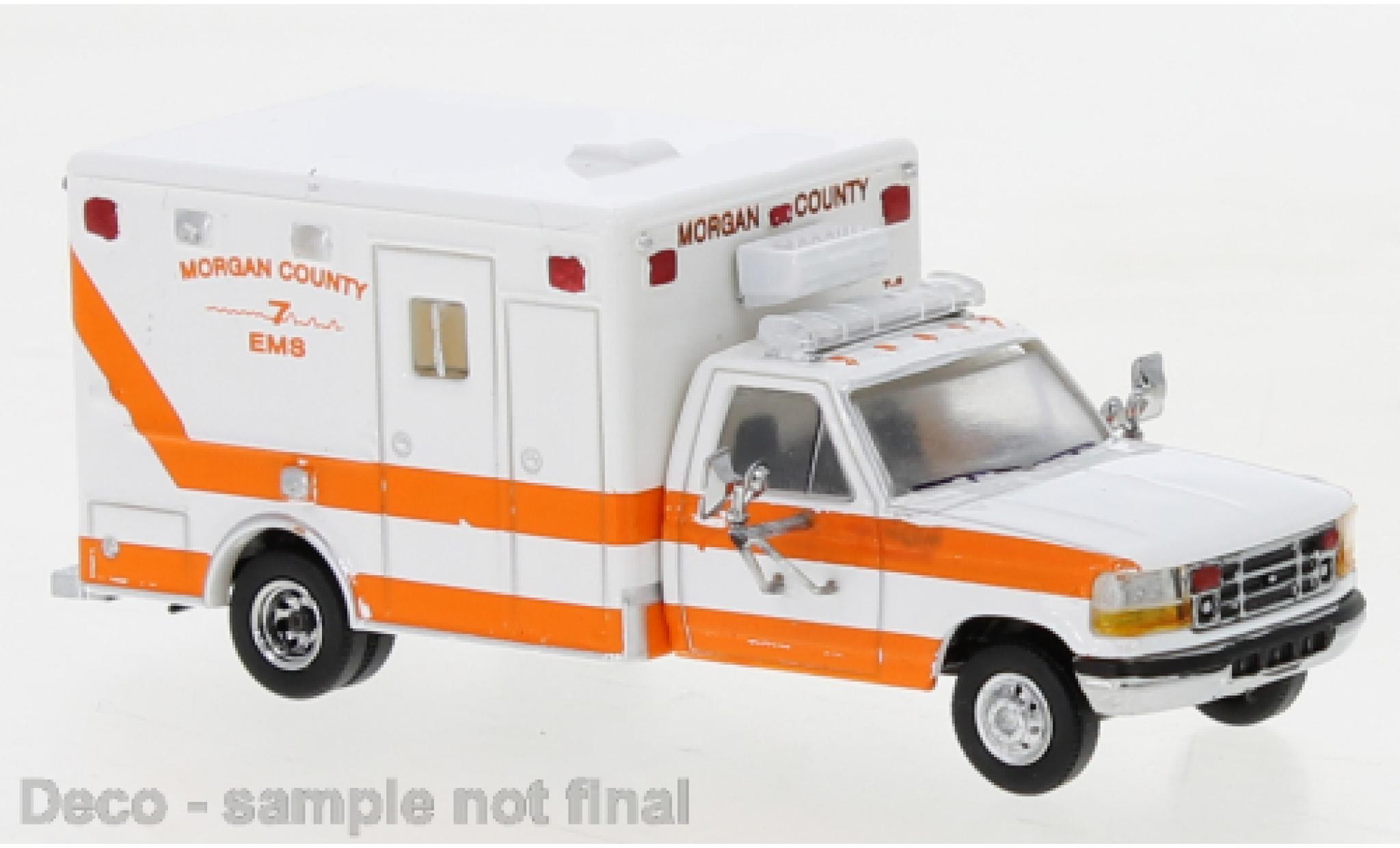 Ford F-350 1/87 PCX87 Horton Ambulance bianco/orange Morgan County 1997 modellino in miniatura