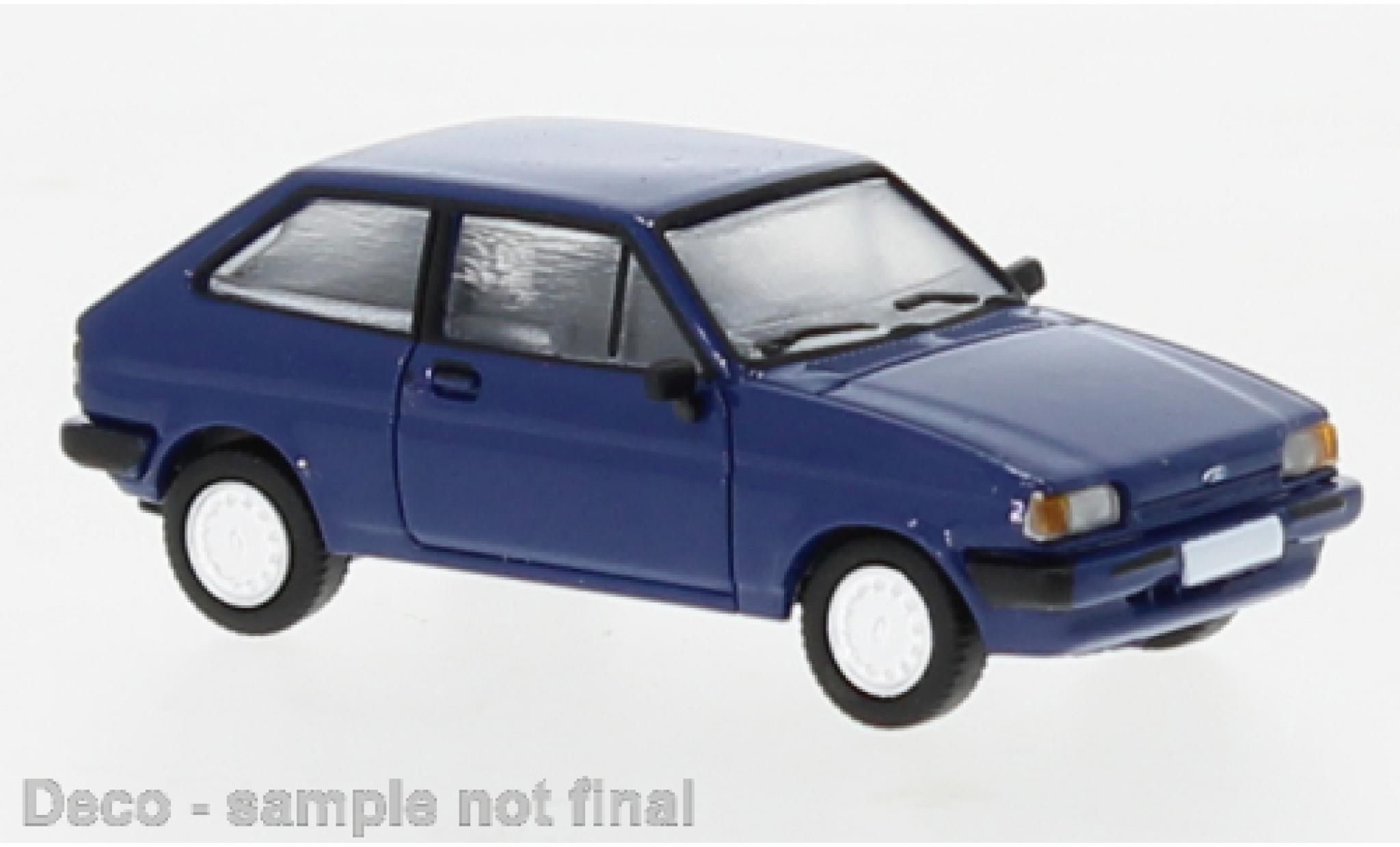Ford Fiesta 1/87 PCX87 MK II blu 1985 modellino in miniatura