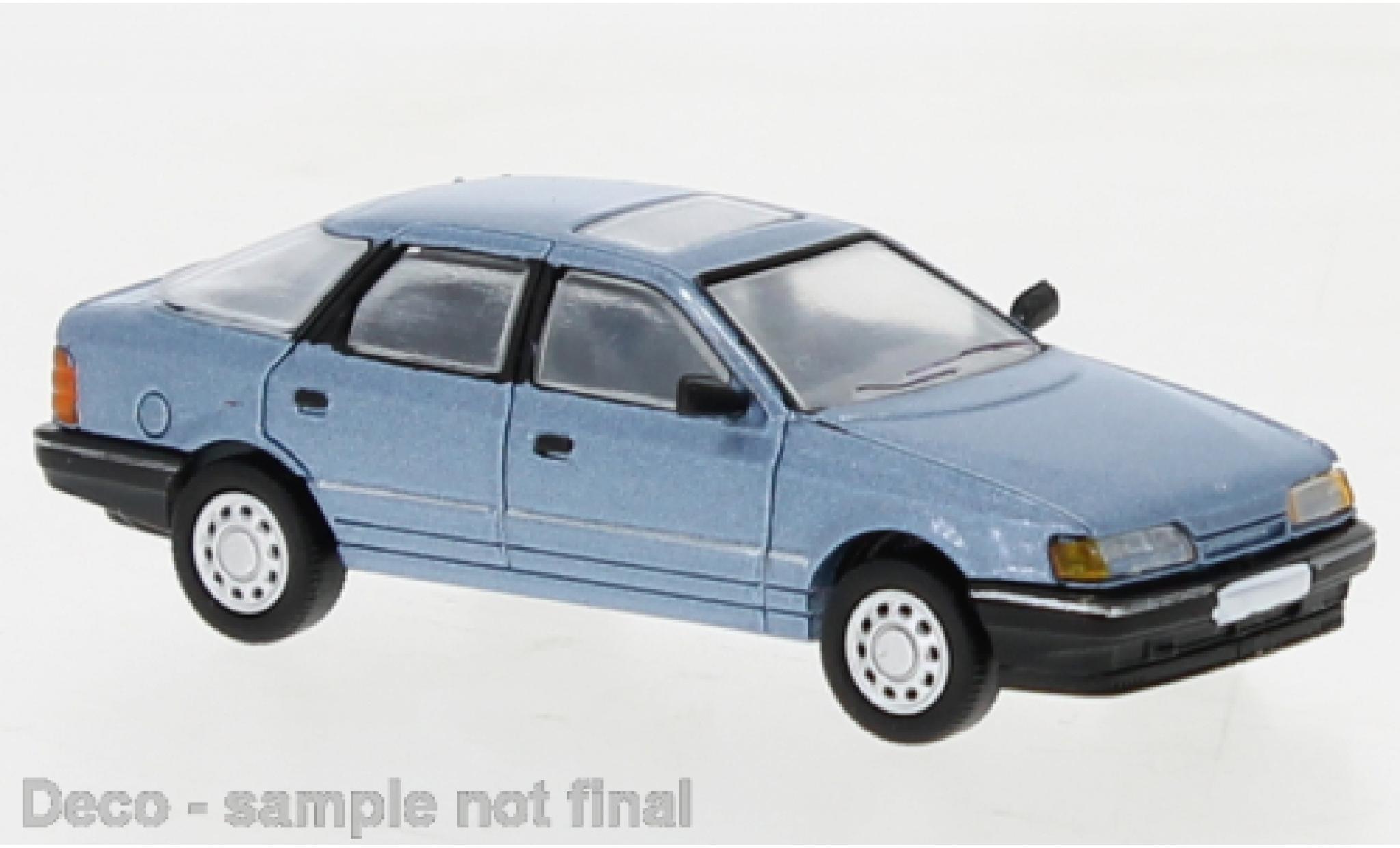 Ford Scorpio 1/87 PCX87 metallise blu clair 1985 modellino in miniatura