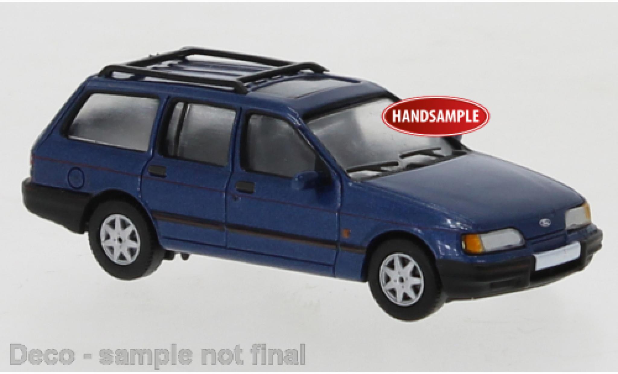 Ford Sierra 1/87 PCX87 Turnier metallise blu foncé 1987 modellino in miniatura