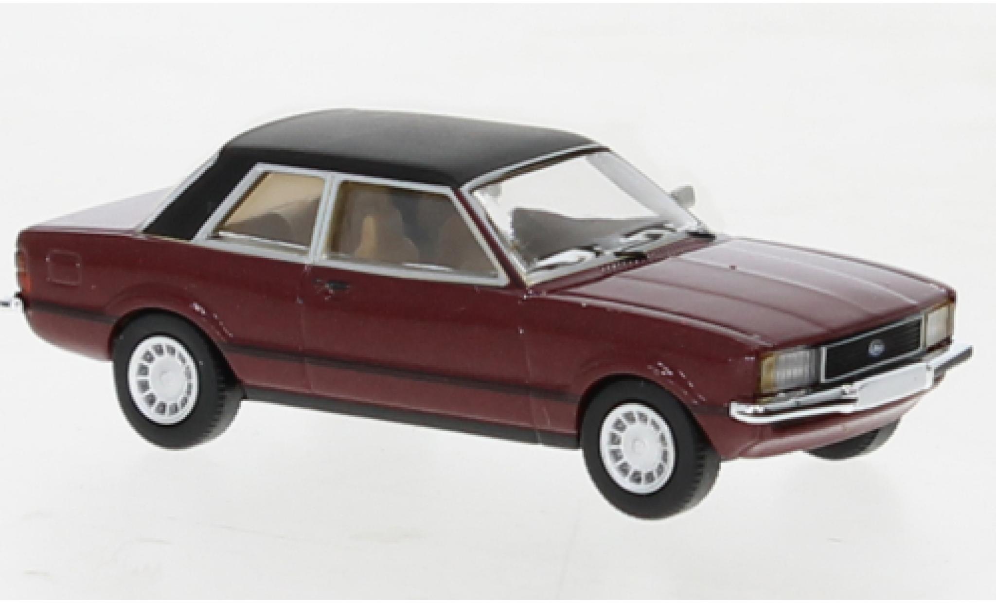 Ford Taunus 1/87 PCX87 TC2 metallise rosso foncé/matte-nero 1976 modellino in miniatura