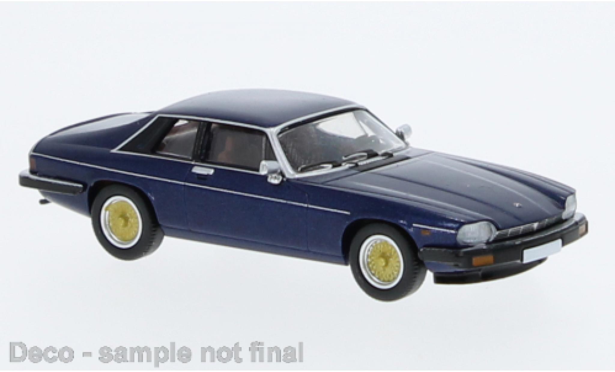 Jaguar XJ 1/87 PCX87 -S metallise blu foncé 1981 modellino in miniatura
