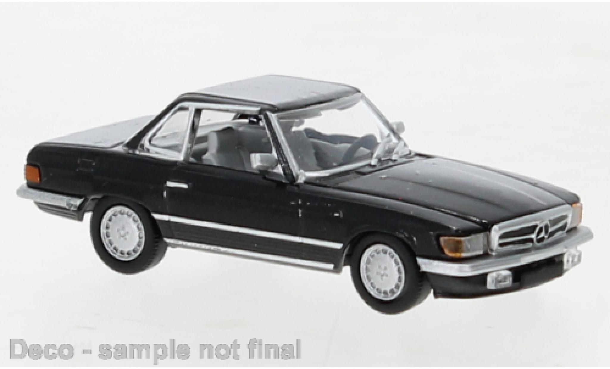 Mercedes Classe SL 1/87 PCX87 SL (R107) metallise nero 1985 modellino in miniatura