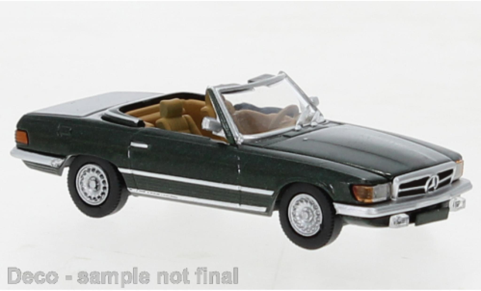Mercedes Classe SL 1/87 PCX87 SL (R107) metallise verde foncé 1971 modellino in miniatura