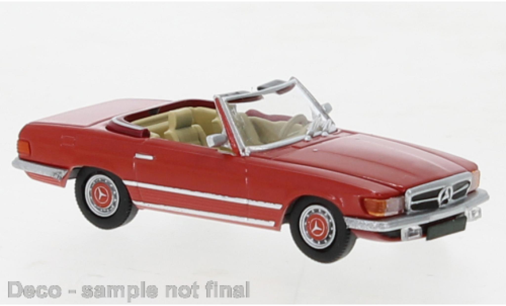 Mercedes Classe SL 1/87 PCX87 SL (R107) rosso 1971 modellino in miniatura