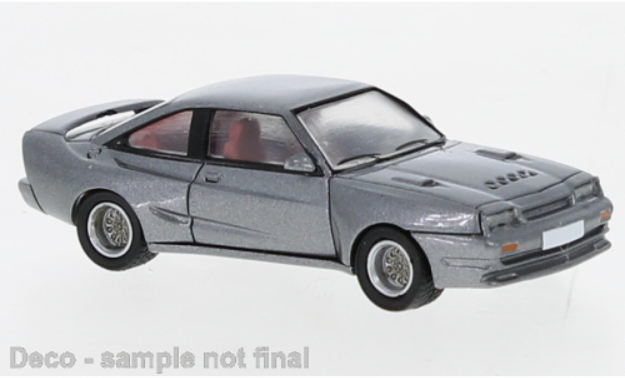 Opel Manta 1/87 PCX87 B Mattig metallise grigio 1991 modellino in miniatura