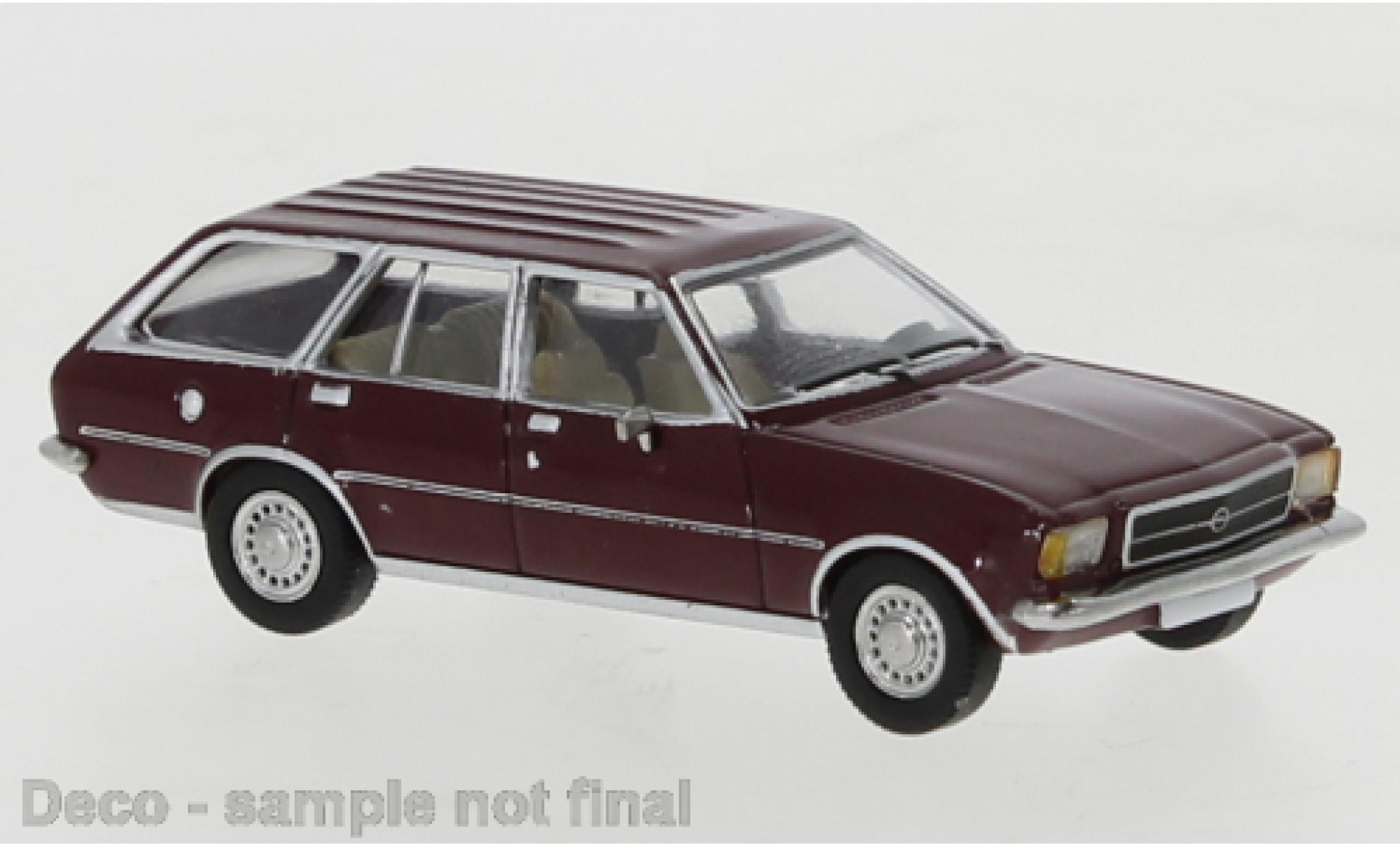 Opel Rekord 1/87 PCX87 D Caravan rosso 1972 modellino in miniatura