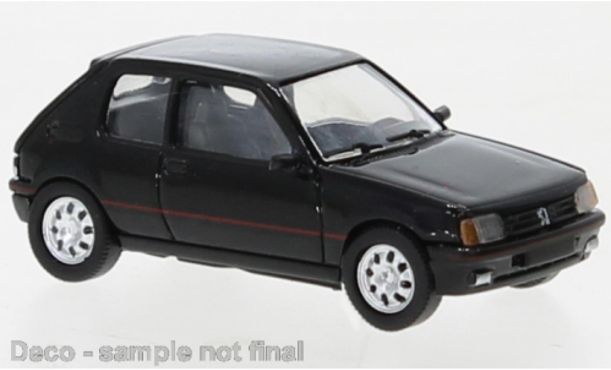 Peugeot 205 1/87 PCX87 GTI nero 1984 modellino in miniatura