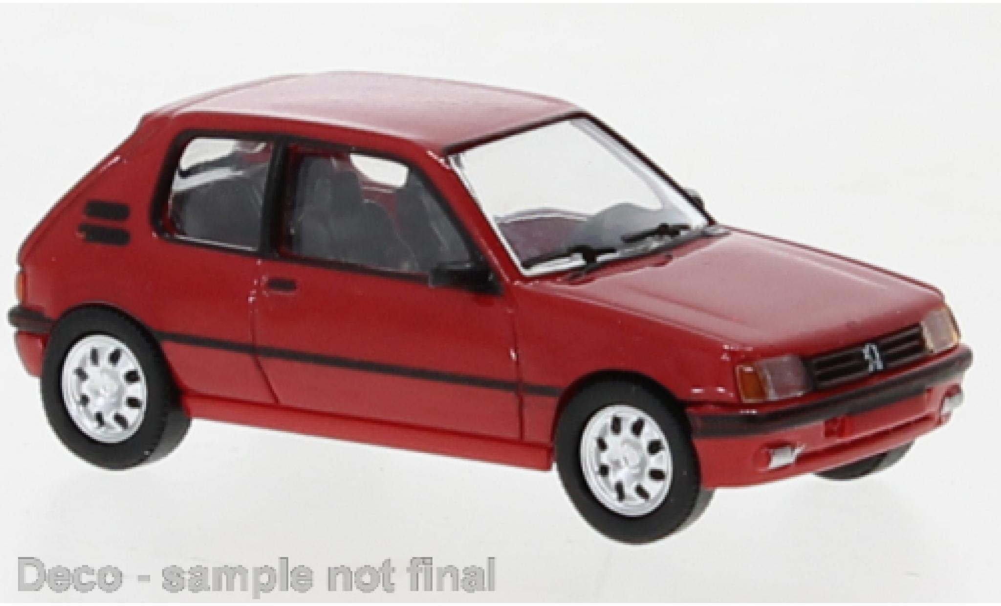 Peugeot 205 1/87 PCX87 GTI rosso 1984 modellino in miniatura