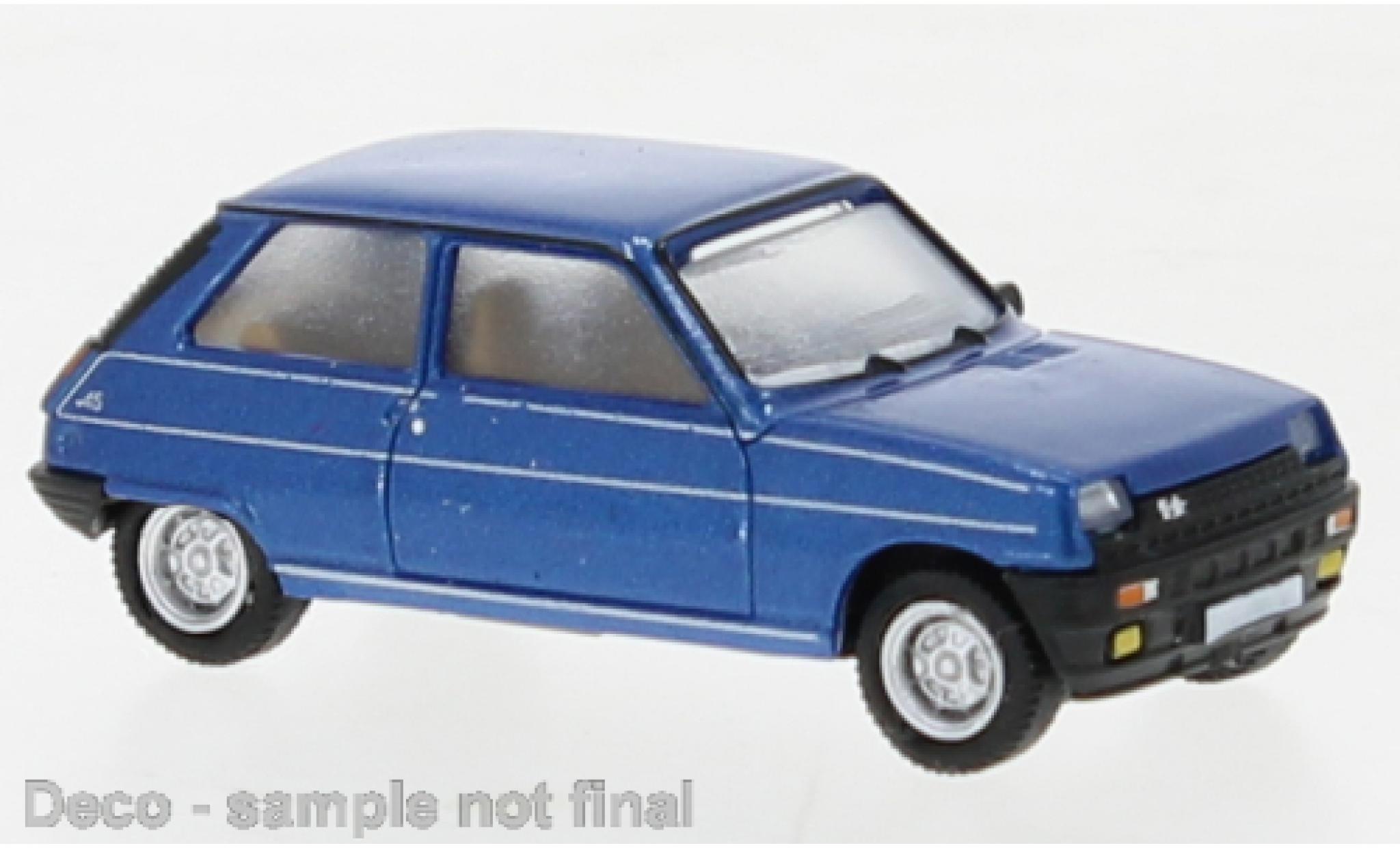 Renault 5 1/87 PCX87 Alpine metallise blu 1980 modellino in miniatura