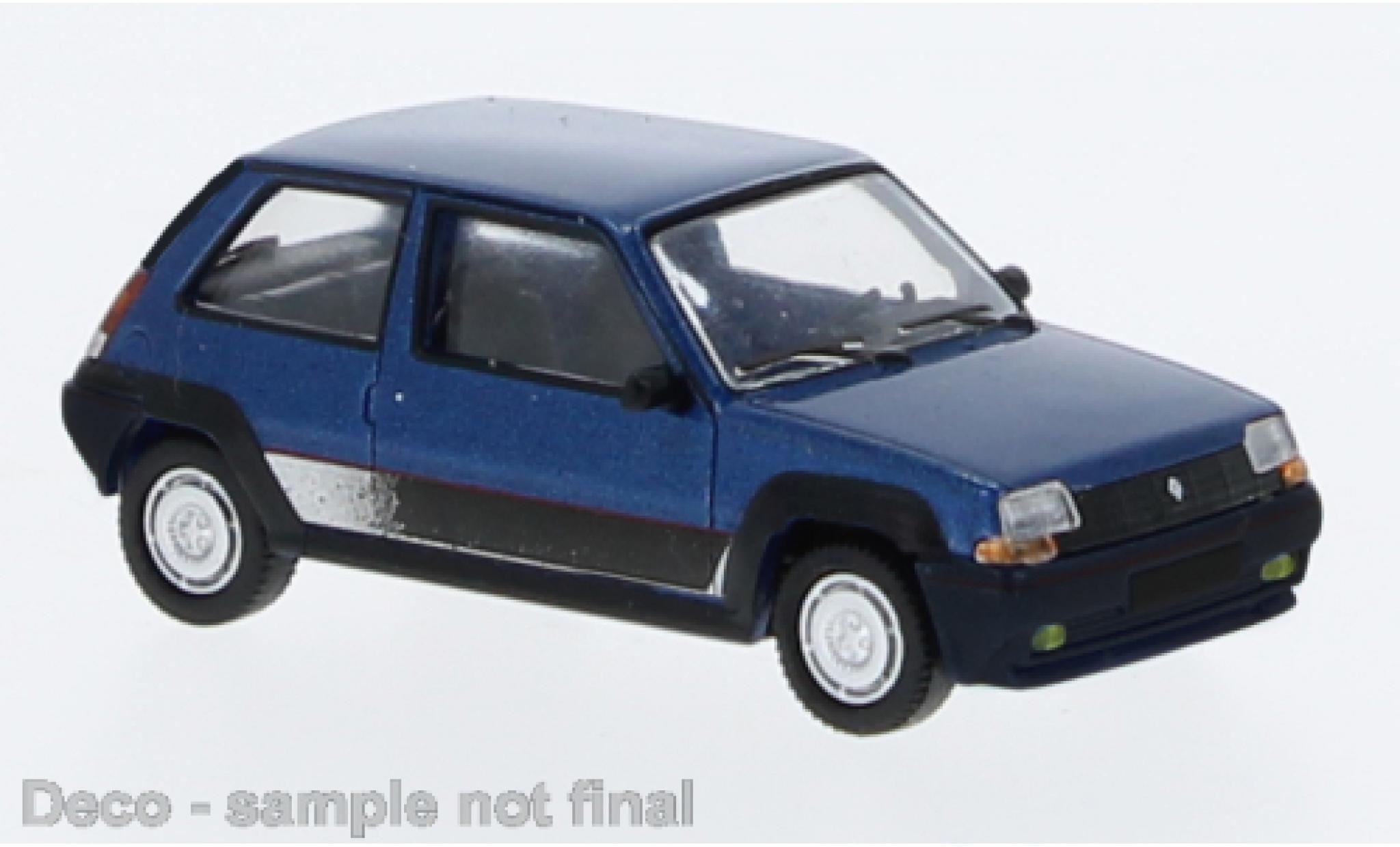 Renault 5 1/87 PCX87 GT Turbo metallise blu 198 modellino in miniatura